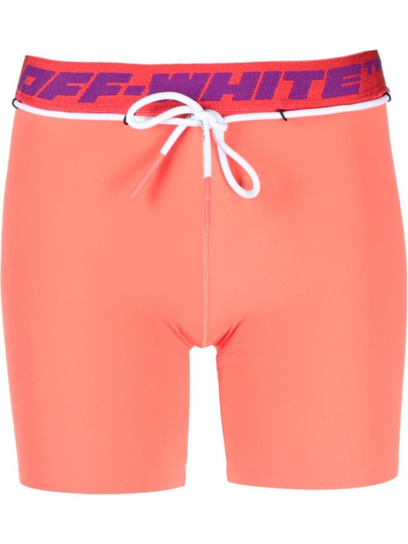 logo-waistband 트랙 반바지 1