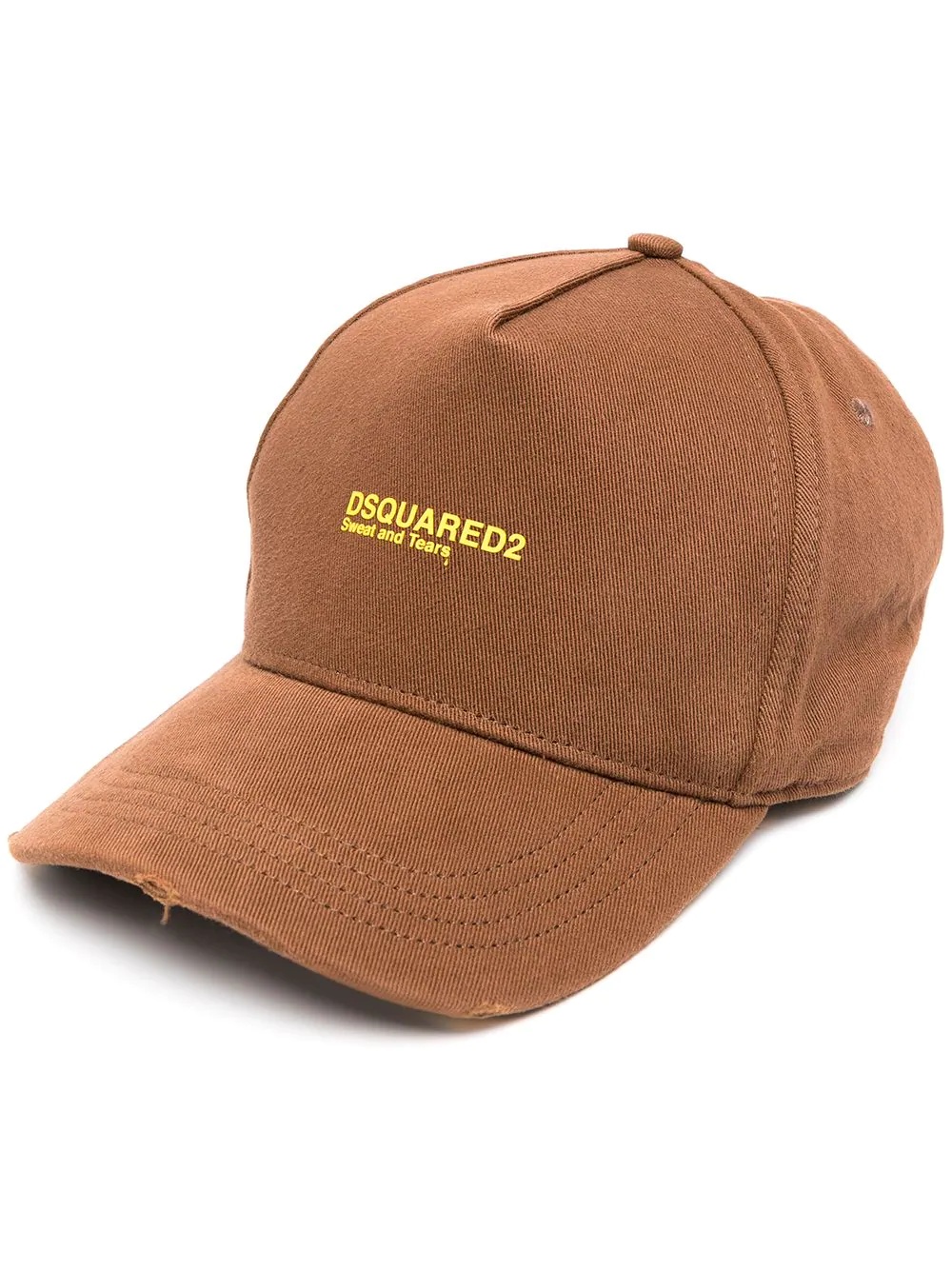 embroidered-logo baseball cap - 1