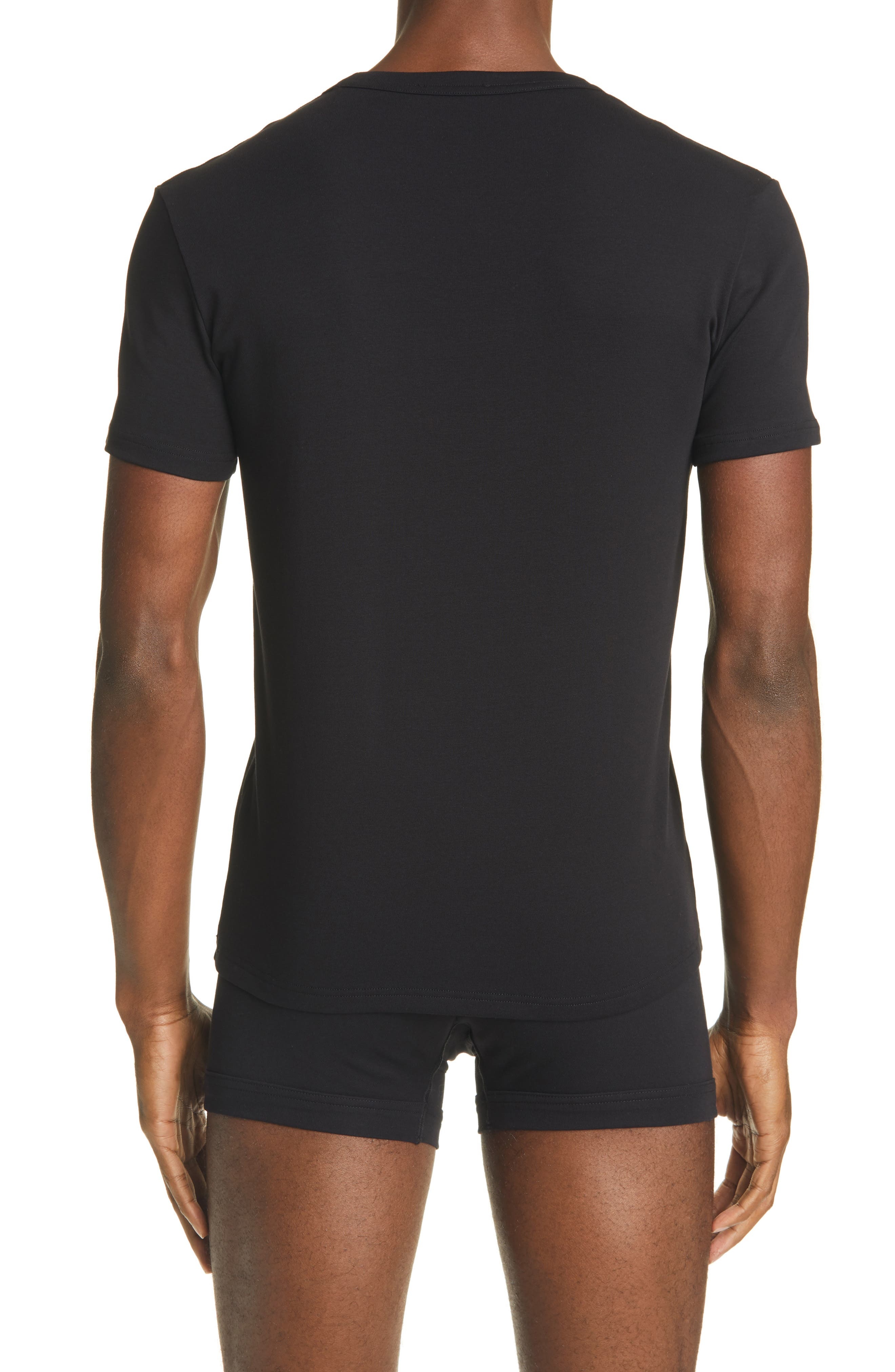 Cotton Jersey V-Neck T-Shirt - 2