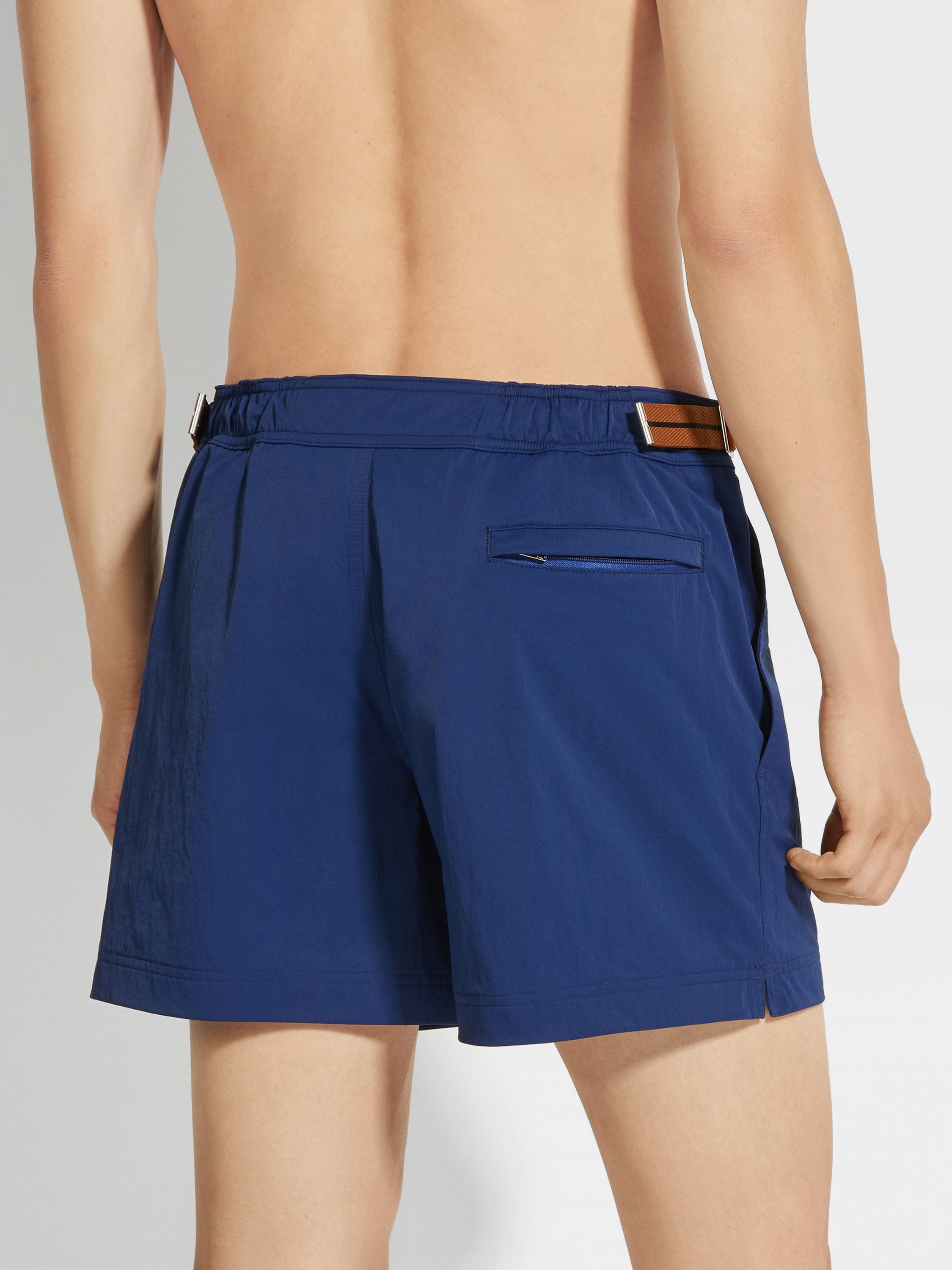 ZEGNA 232 ROAD BRAND MARK SWIM TRUNKS - 3