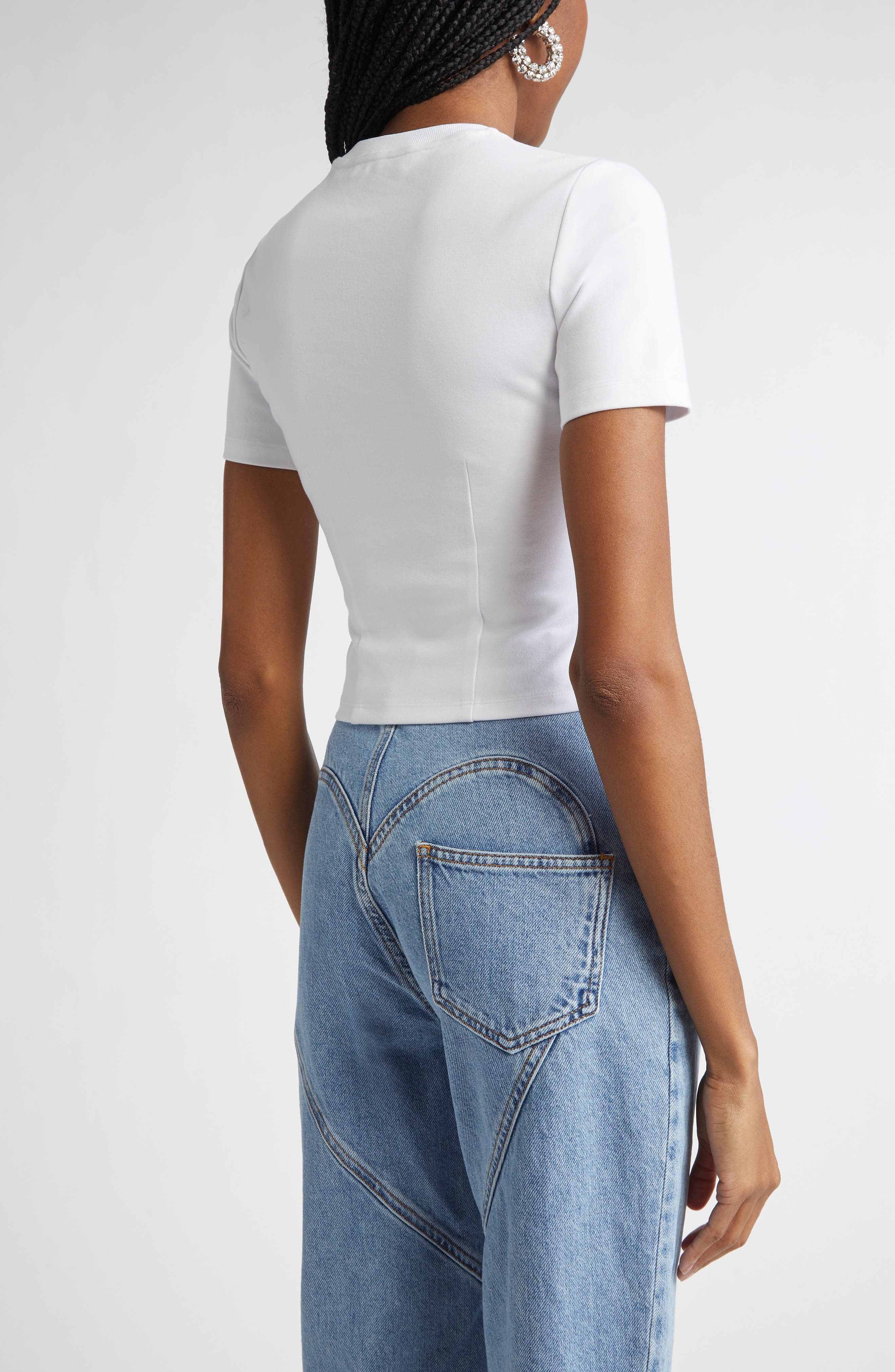 Crystal Bustier Cup T-Shirt - 3