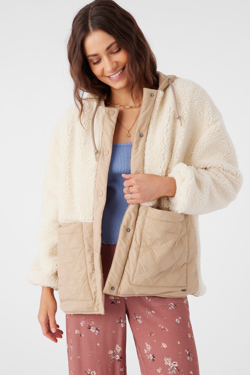 Meena High Pile Fleece Quilted Jacket 5
