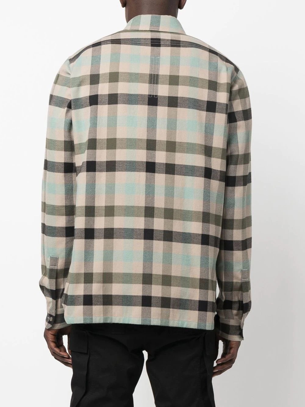 tartan-check cotton shirt - 4