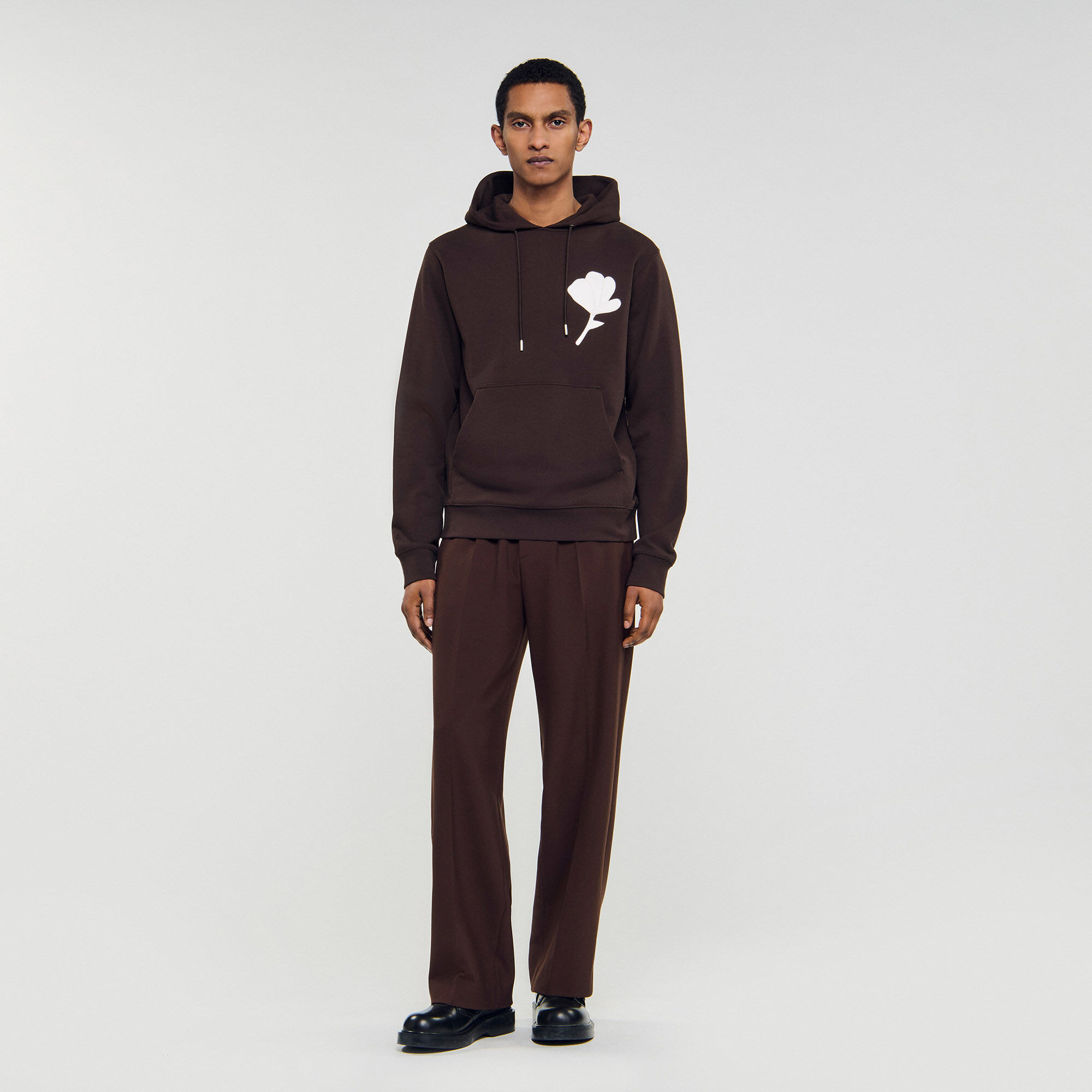 SWEATSHIRT WITH FLOWER PATCH - 2