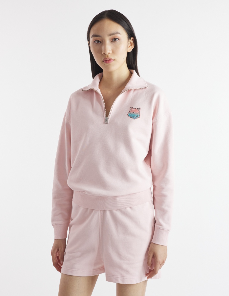 6-18 MAISON KITSUNE BEACH CLUB HALF ZIP COMFORT SWEATSHIRT - 3