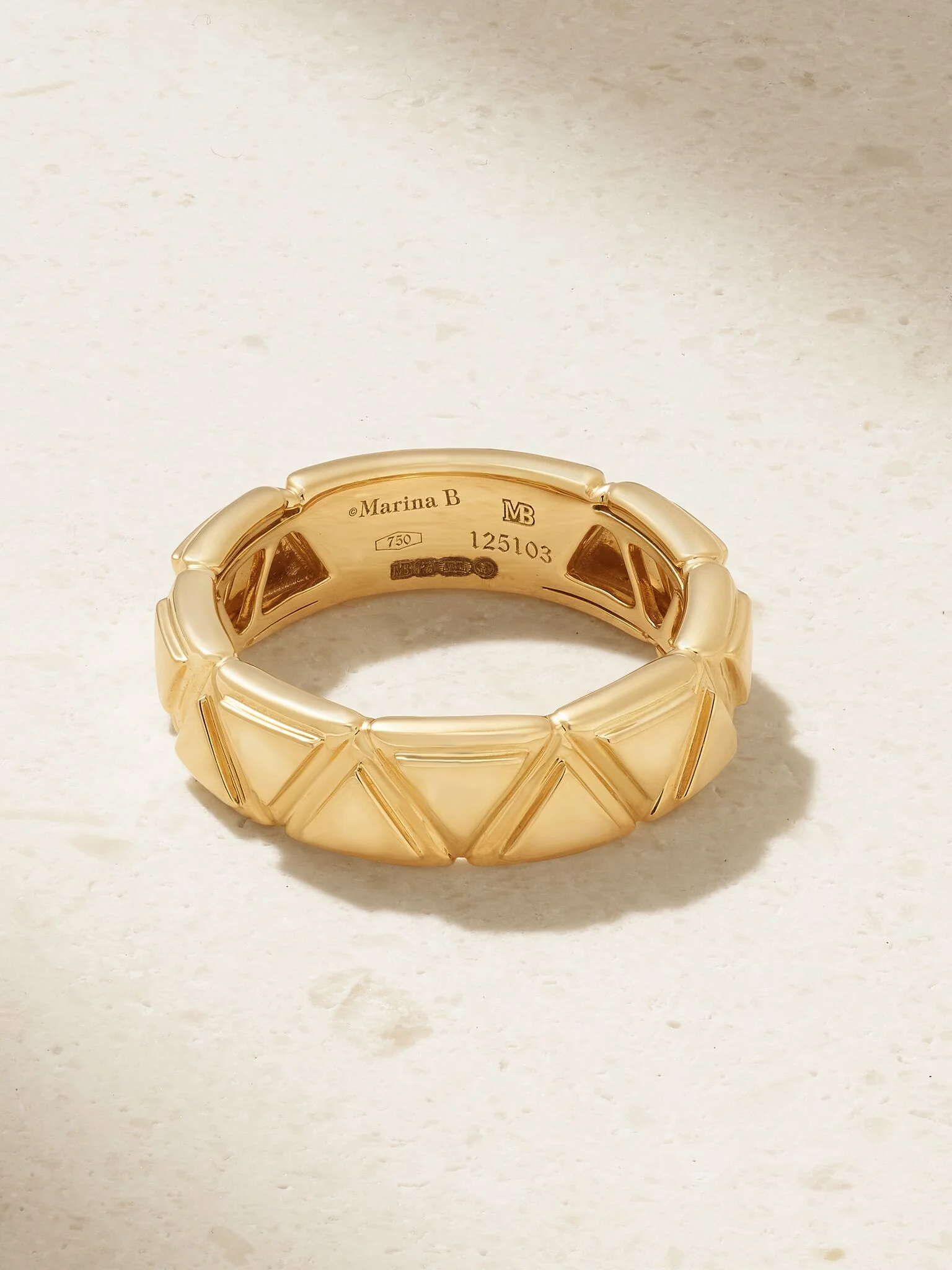 Triangolini 18-karat gold ring Gold - 1