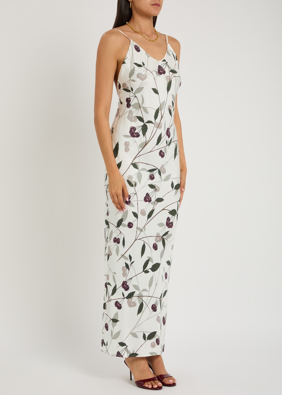 Stella Mccartney Cherry-print Silk Maxi Dress - 2