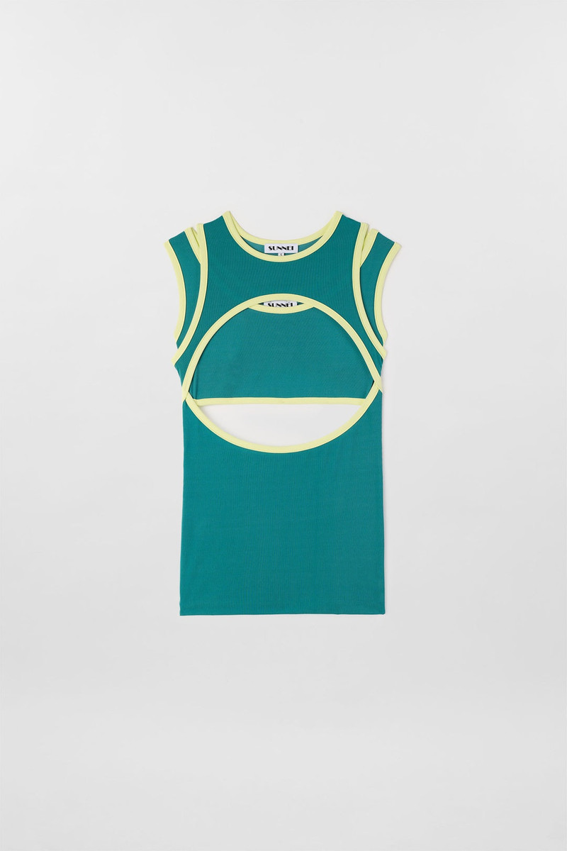 SUPER STRETCH COMBINED TOP / jade green 1