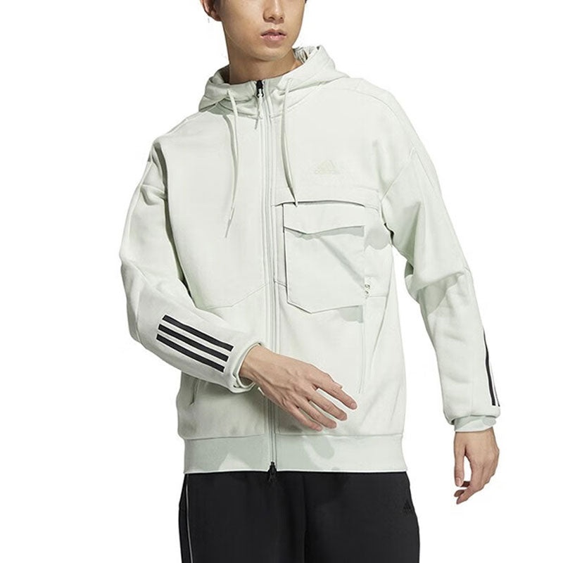 adidas Tech Warm Knit Jacket 'Grey' HN9032 - 4