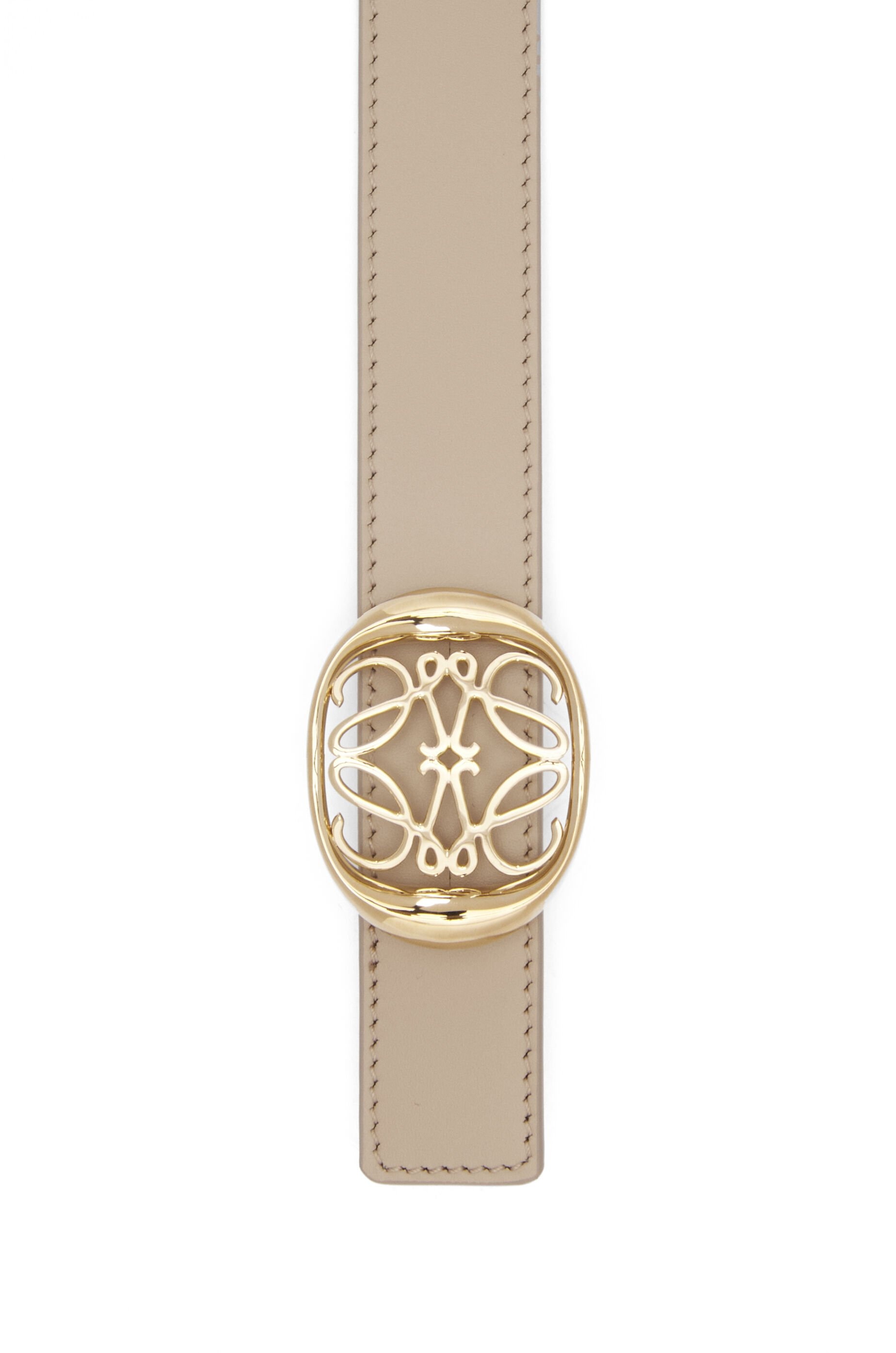 Reversible Anagram Ellipse belt in smooth calfskin - 3