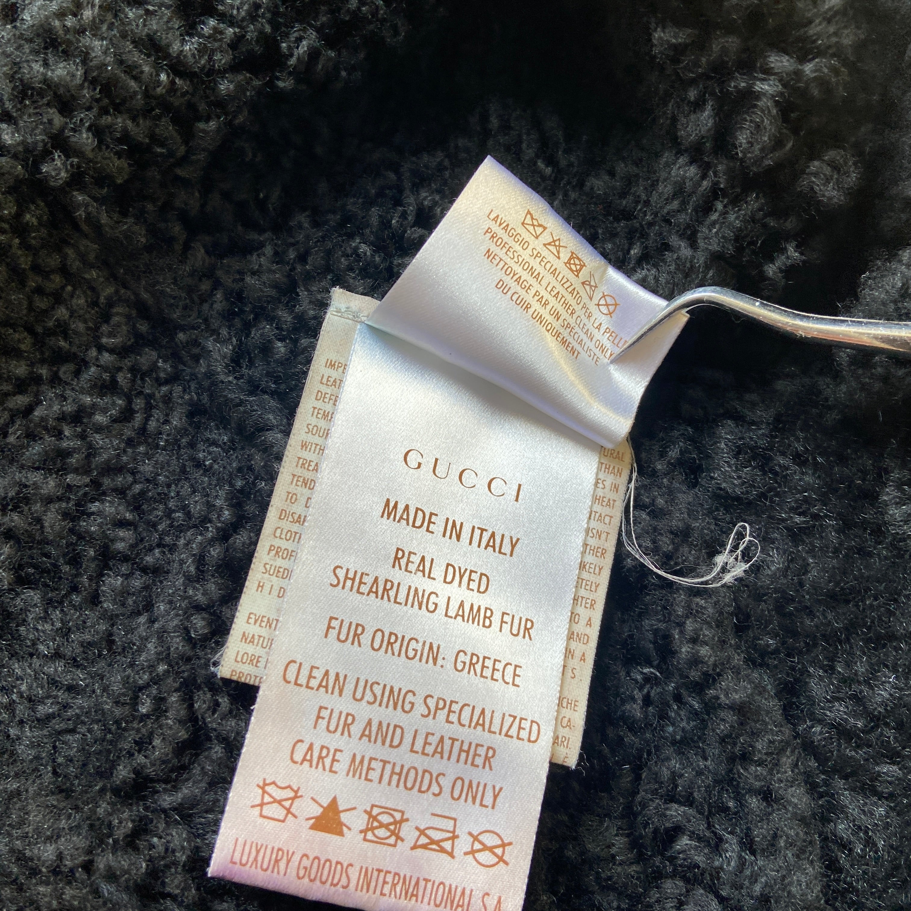 Gucci sheep shearling leather jacket 40 - 10