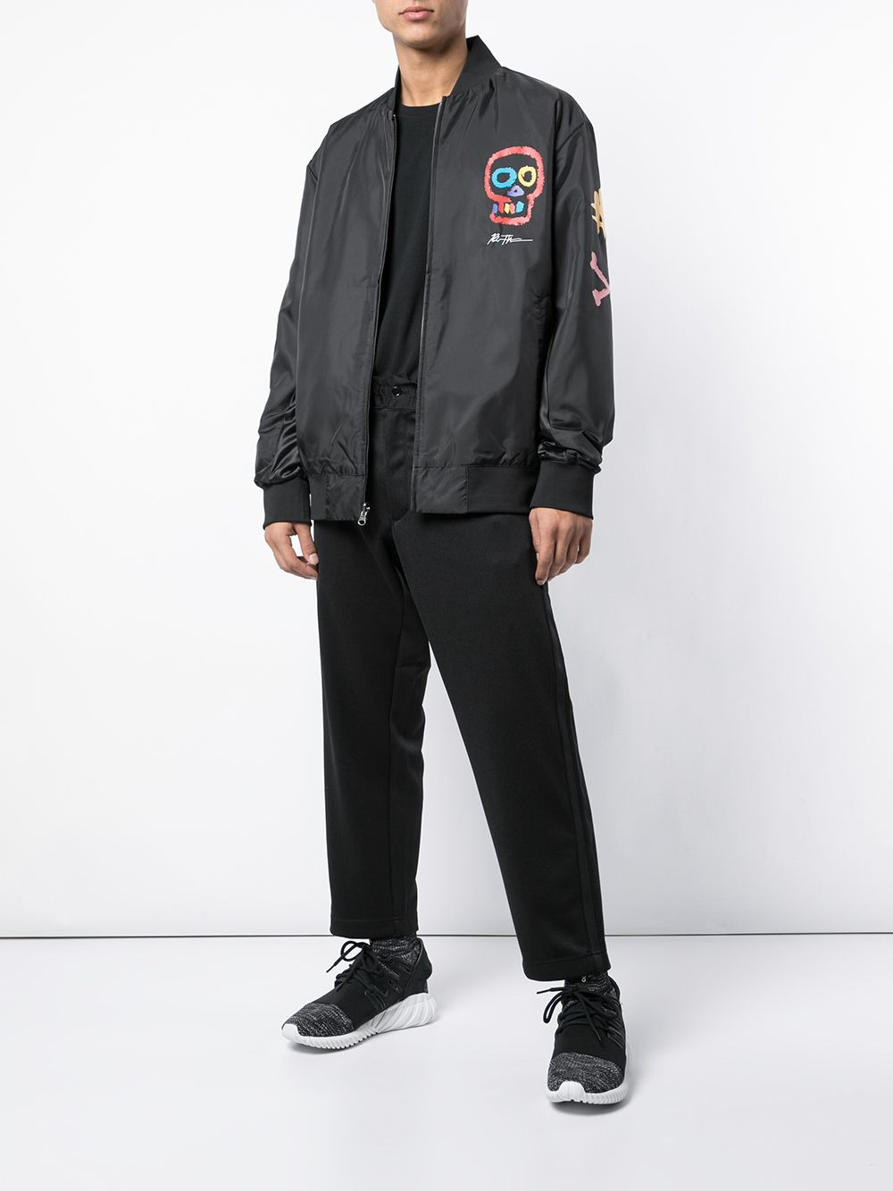 Skull print bomber jacket - 2