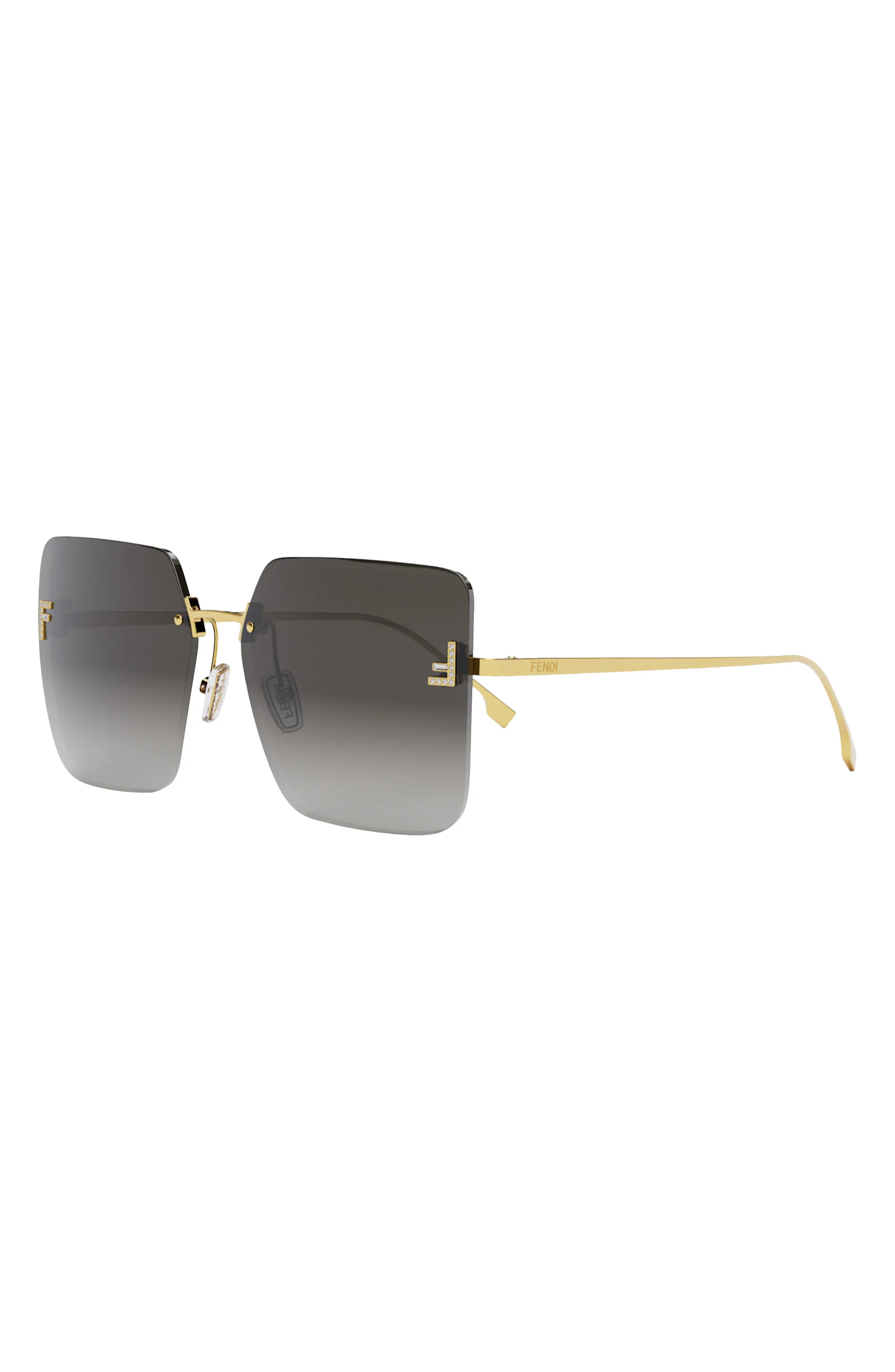 'Fendi First 59mm Geometric Sunglasses - 2