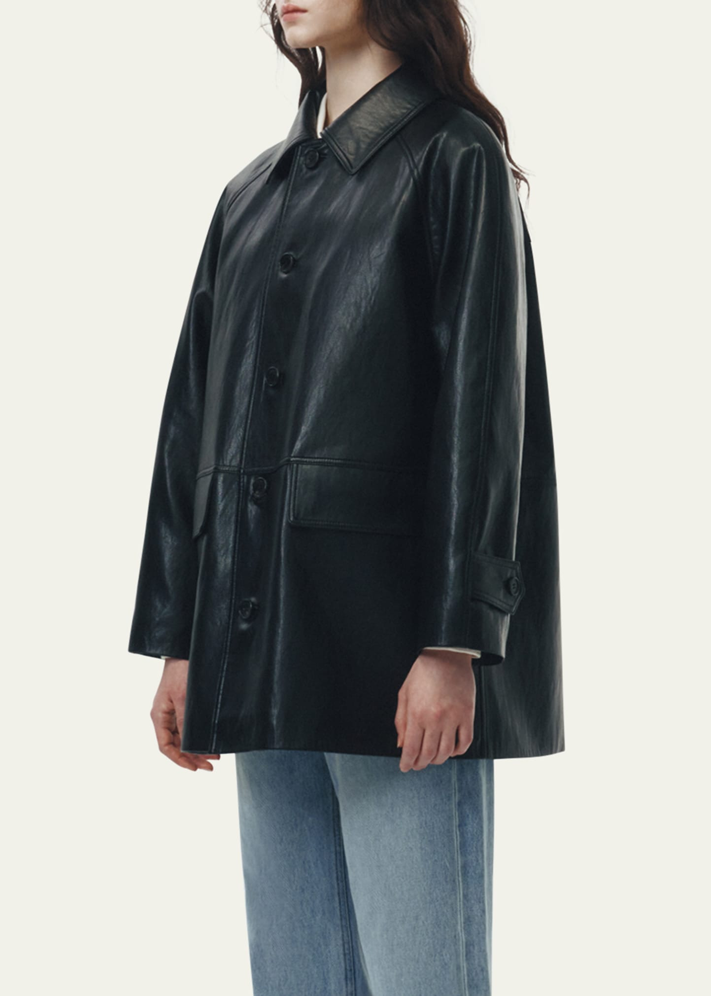 Lily Unisex Vegan Leather Jacket - 4