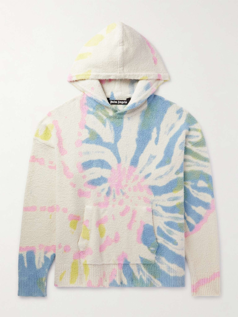 Tie-Dyed Brushed Cotton-Blend Jersey Hoodie - 1