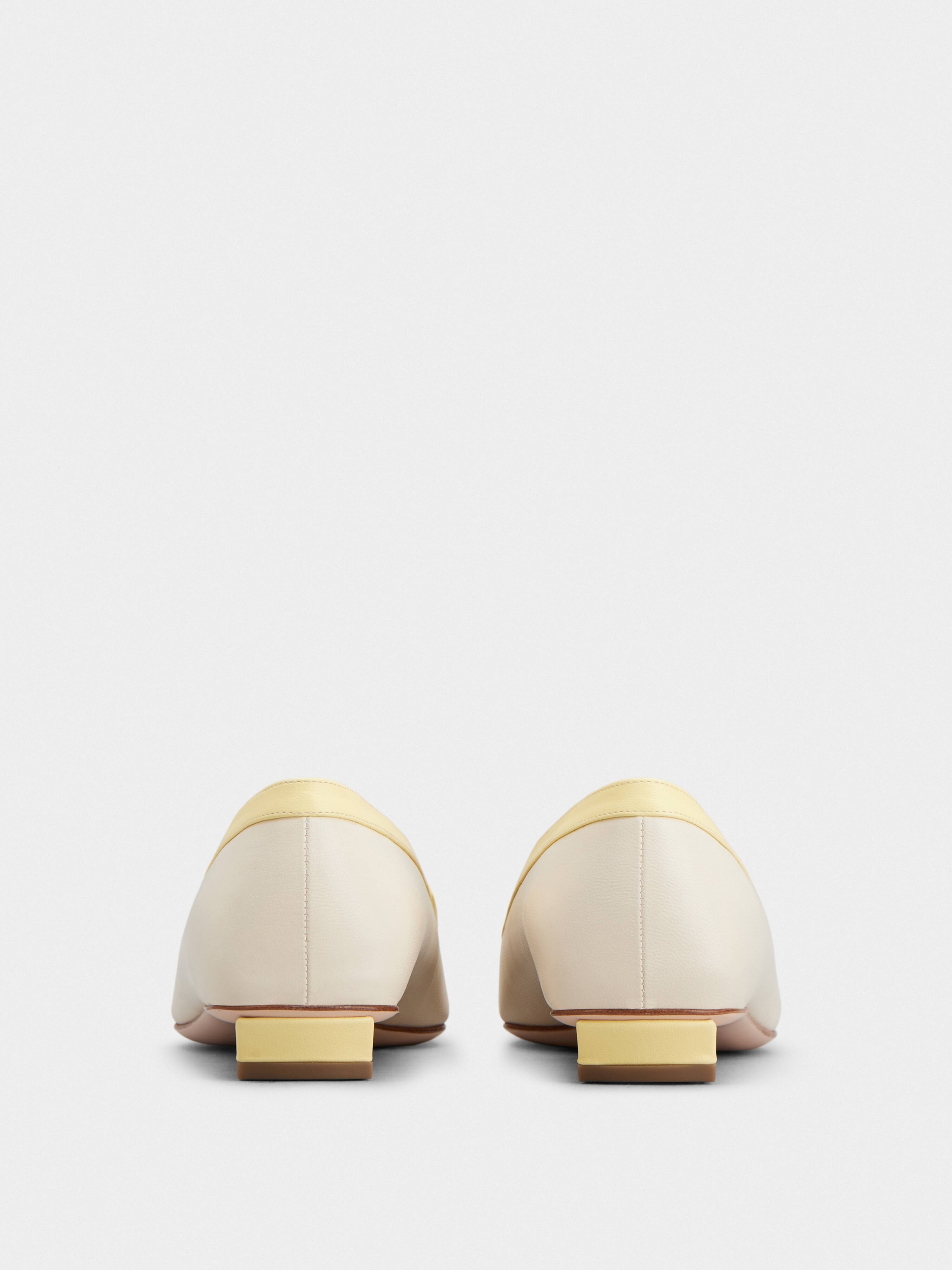 Belle Vivier Covered Buckle Ballerinas in Nappa Leather - 5