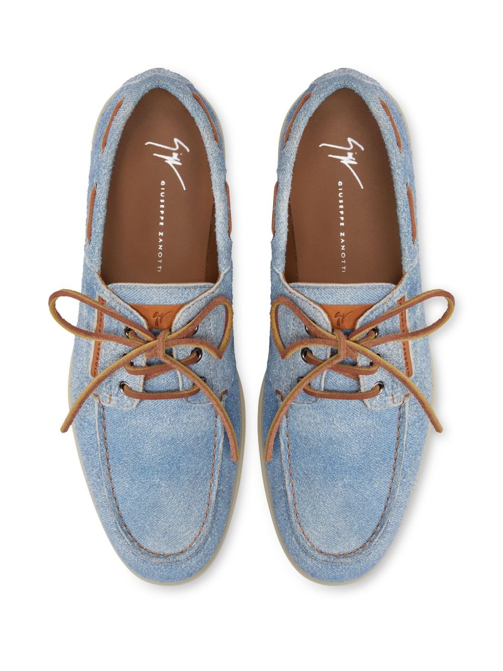 denim boat shoes - 4