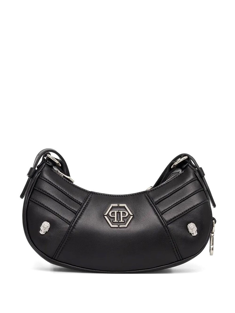 rhinestone-appliqué shoulder bag 1