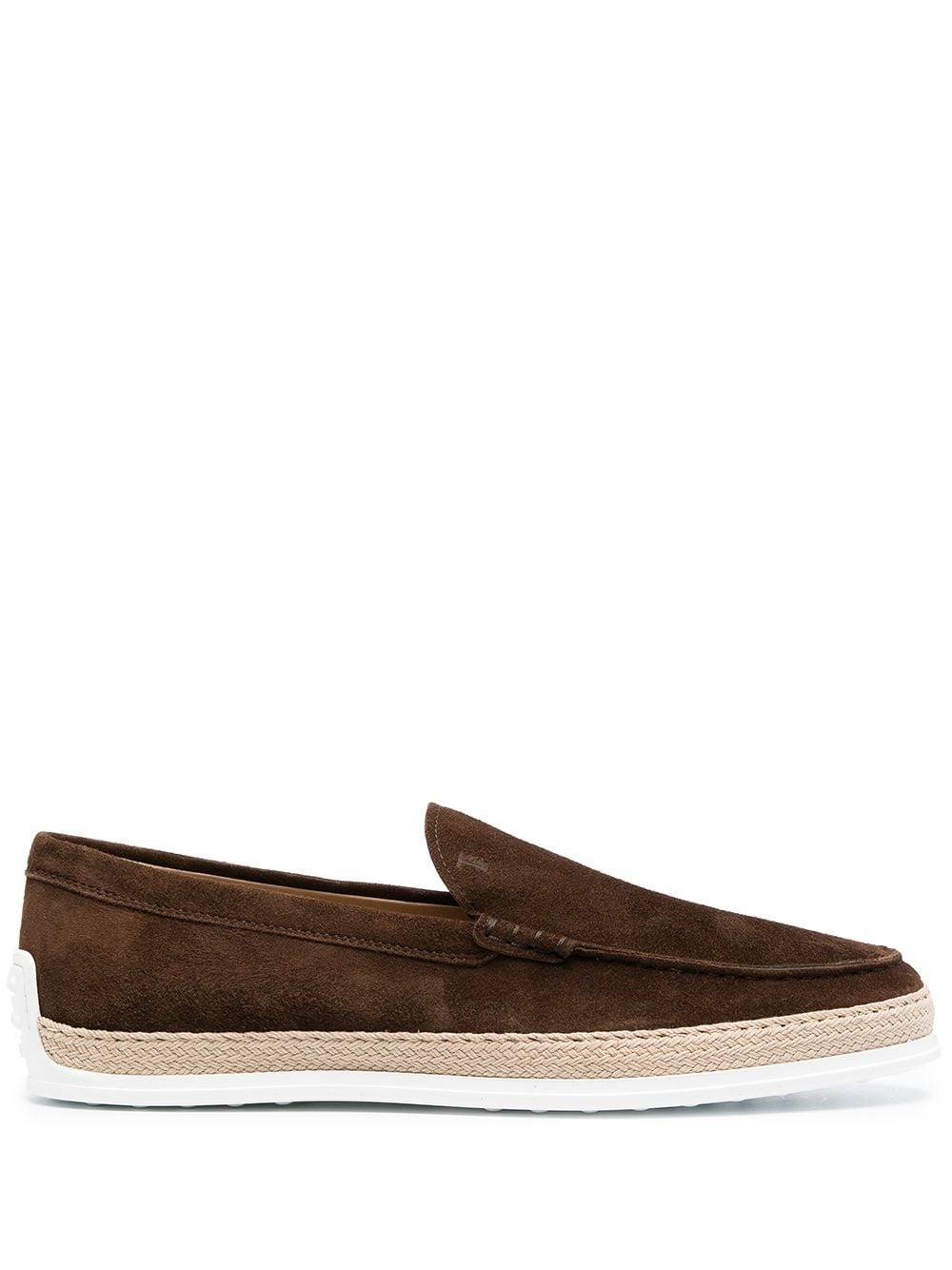 almond-toe suede loafers - 1