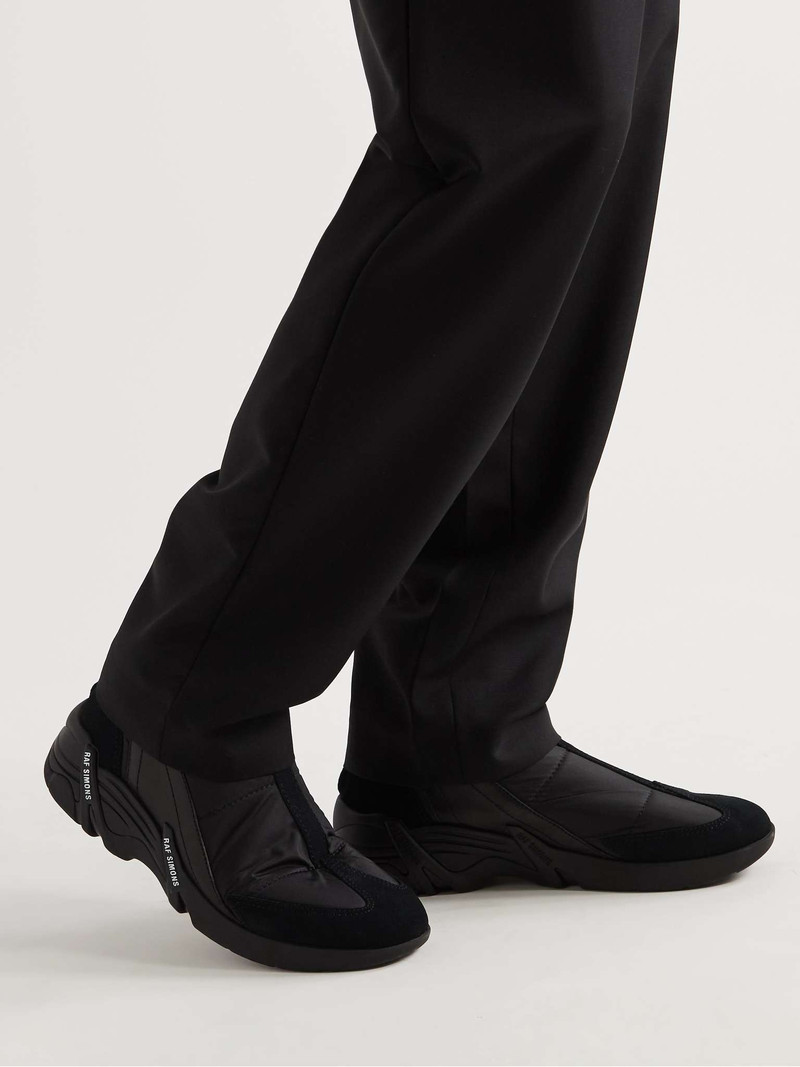 Raf Simons Cylon 22 Quilted Nylon, Leather and Suede Boots outlook