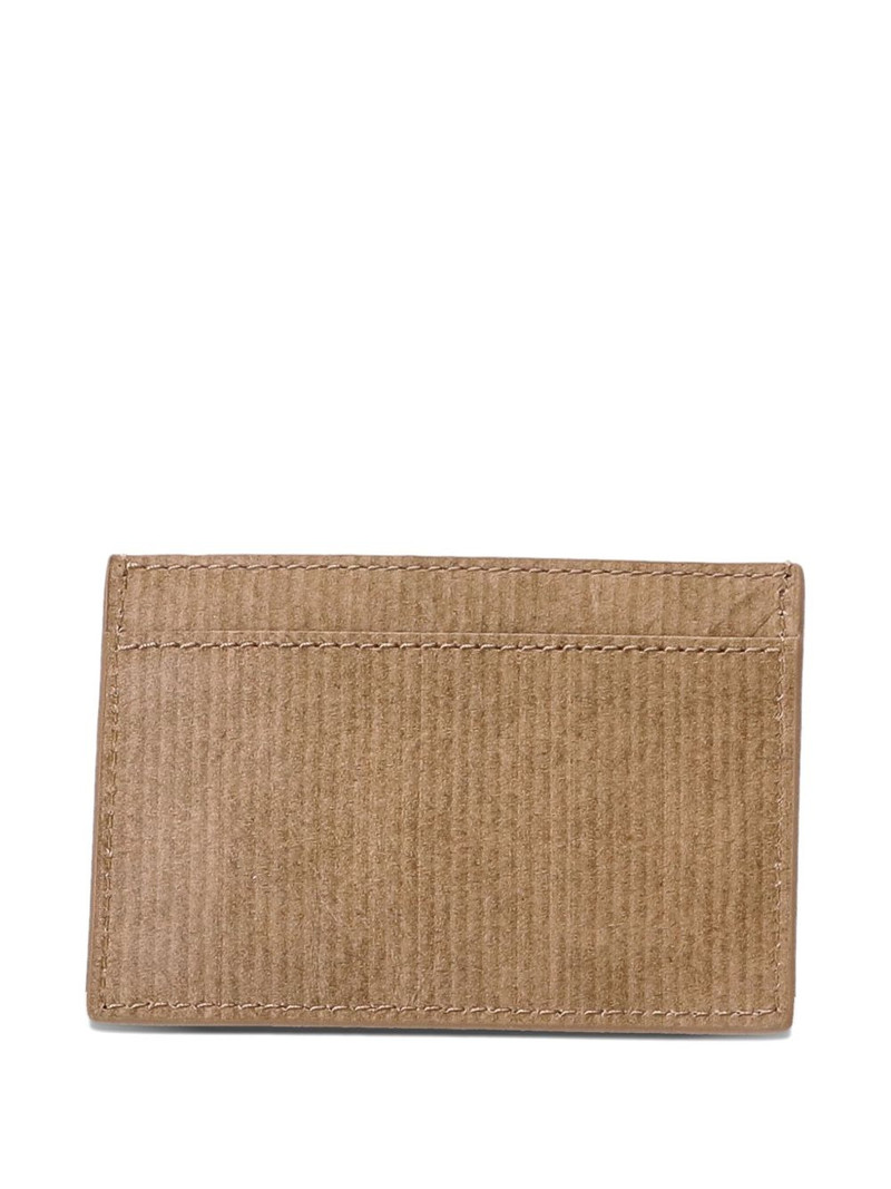 KENZO ribbed-texture leather card holder outlook