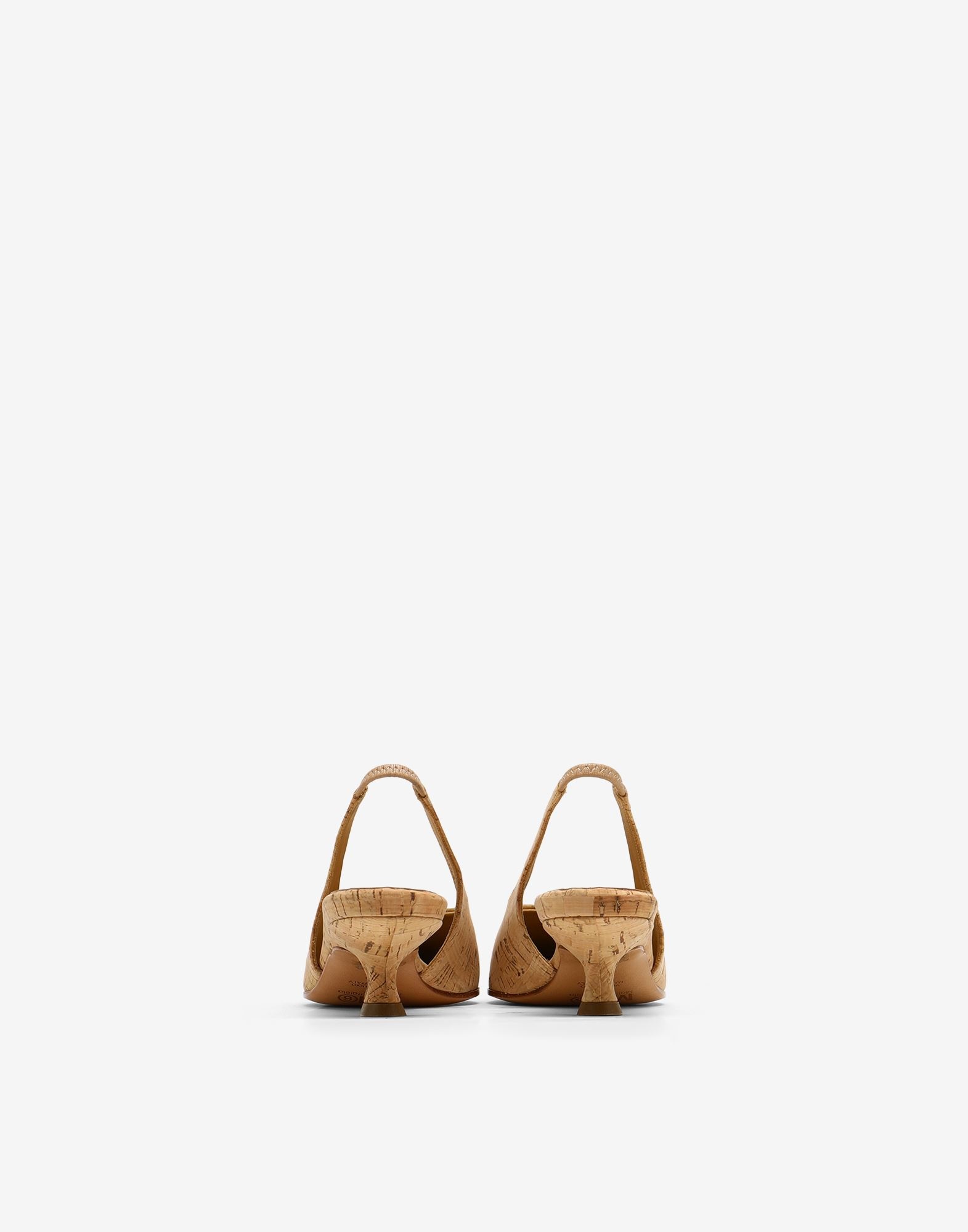 Cork slingback shoes - 3