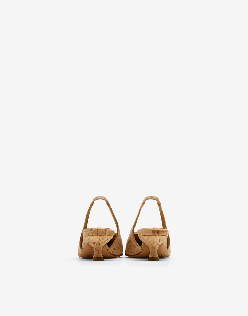 Cork slingback shoes 3