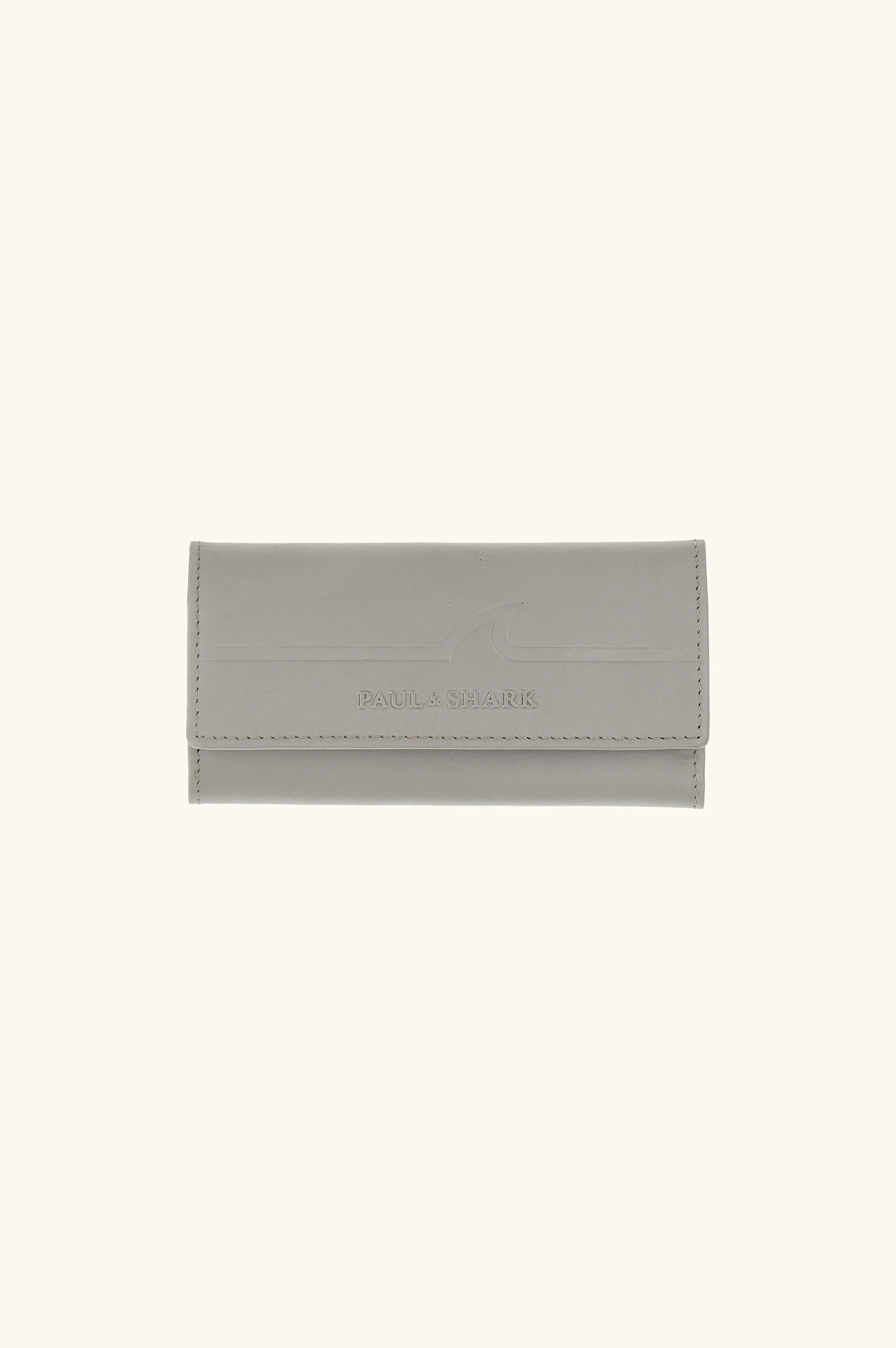 FIN-EMBOSSED LEATHER KEYCHAIN - 1