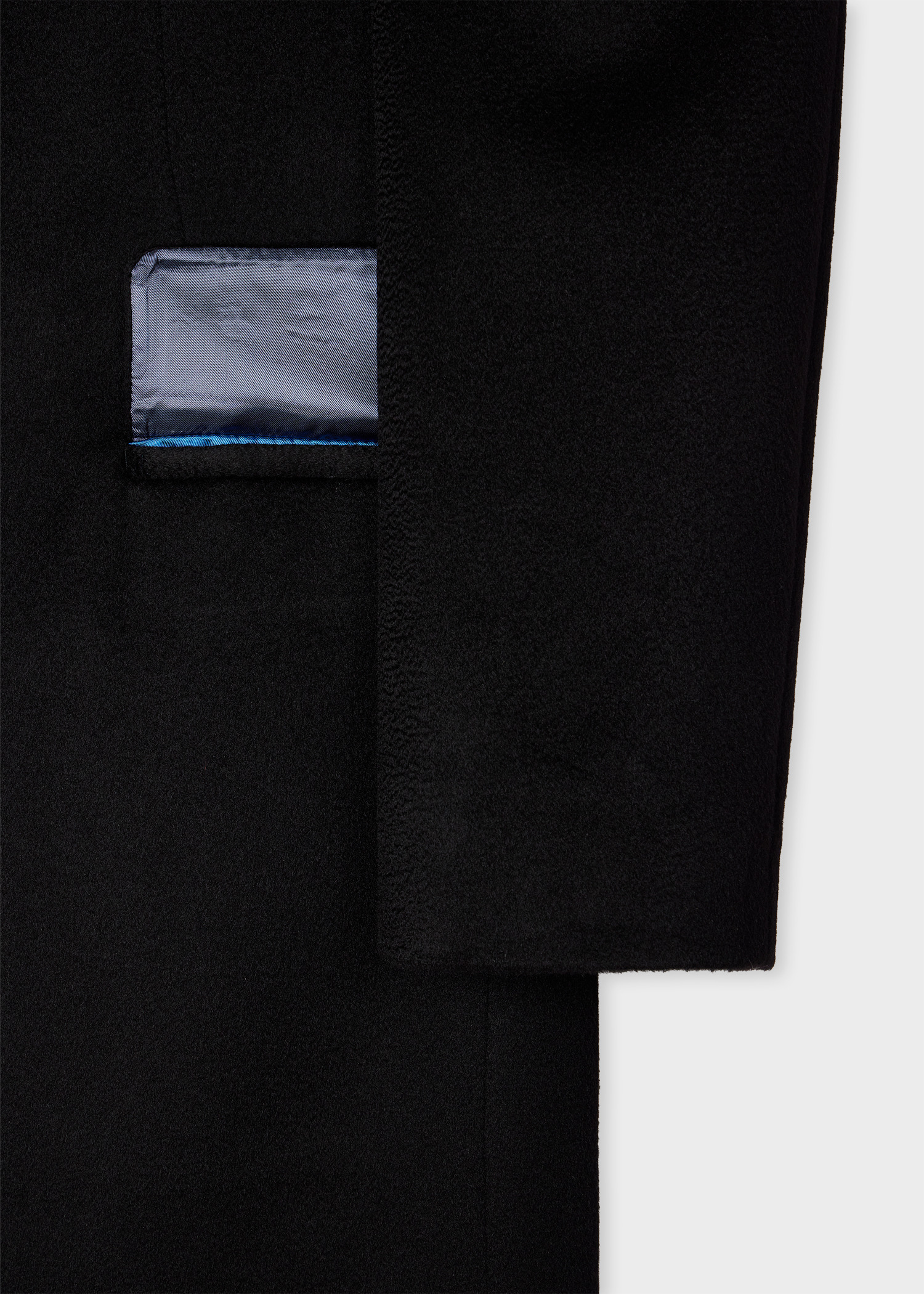 Black Cashmere Epsom Coat - 3