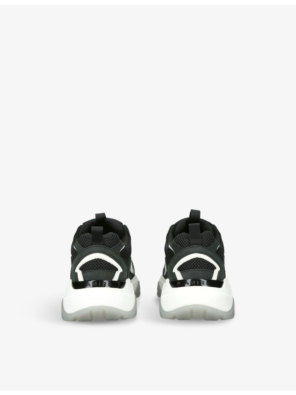 Bone logo-embroidered leather and mesh low-top trainers - 4
