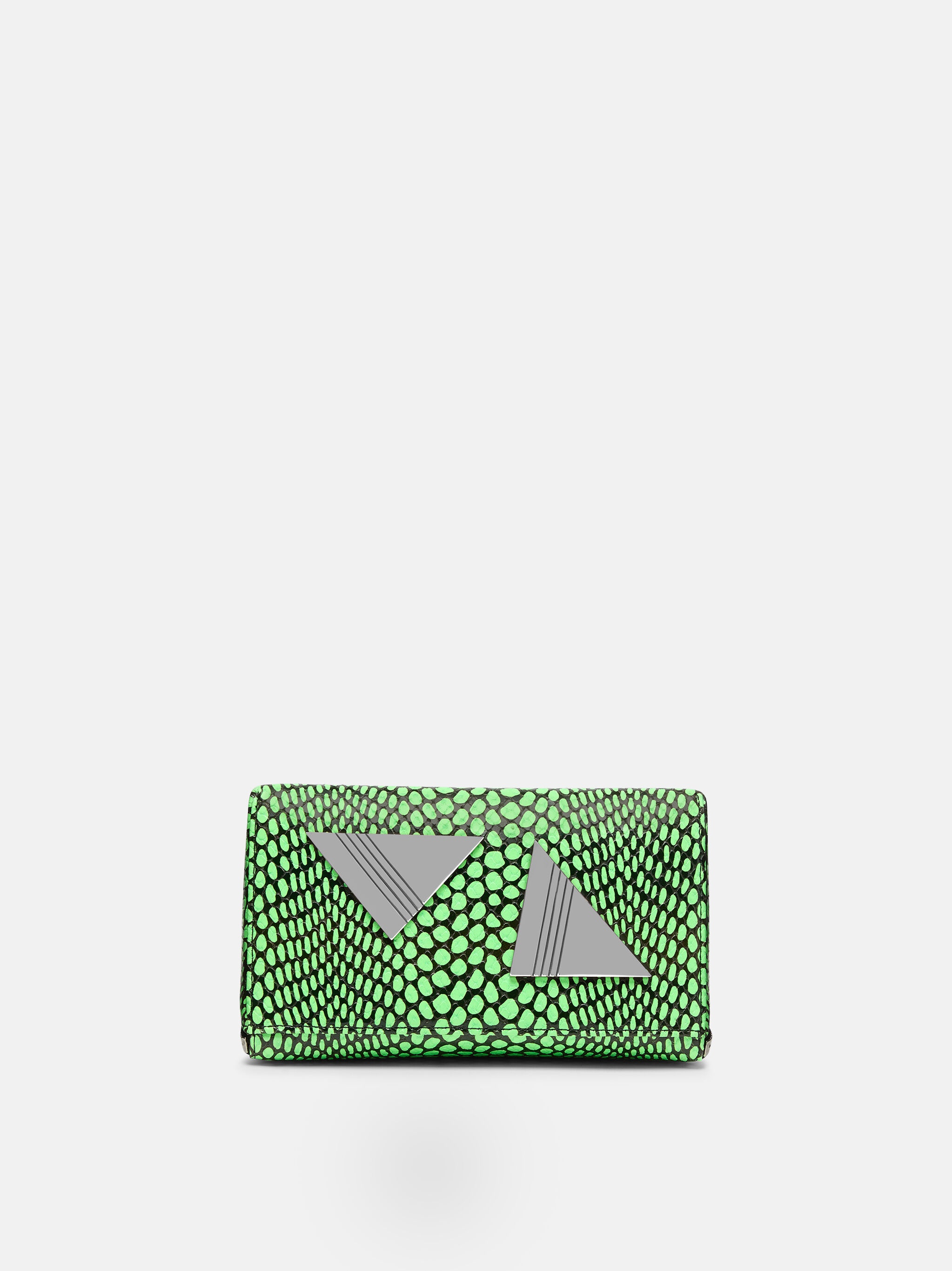 ''FRIDAY'' FLUO GREEN/BLACK MINI HANDBAG - 4