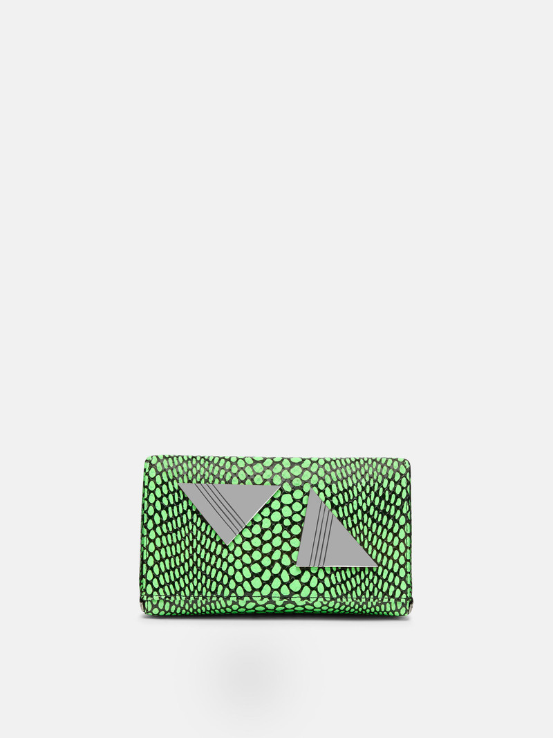 ''FRIDAY'' FLUO GREEN/BLACK MINI HANDBAG 4