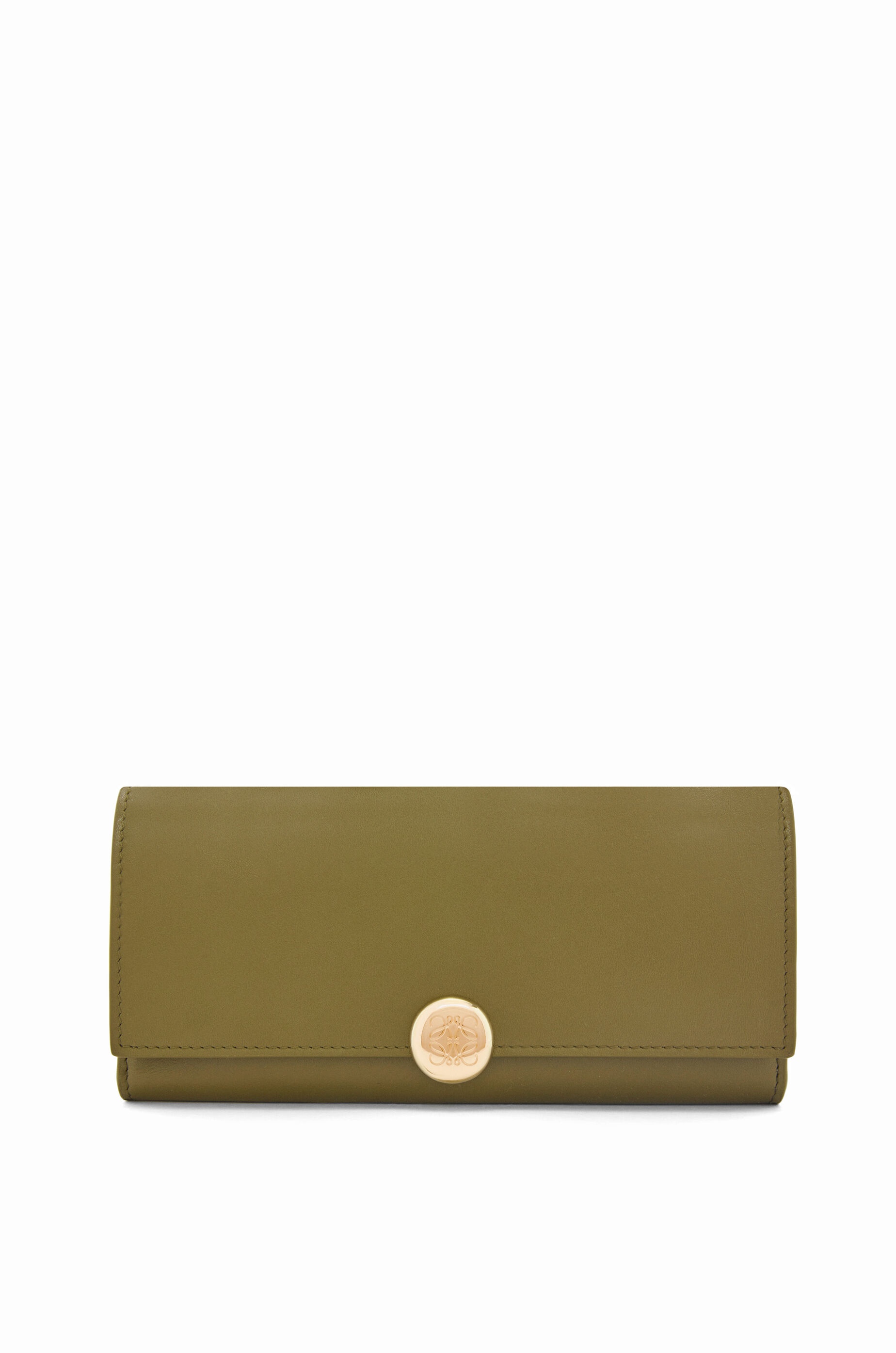 Pebble continental wallet in shiny nappa calfskin - 1