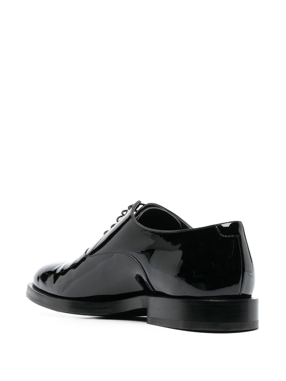 patent-leather laced oxford shoes - 3