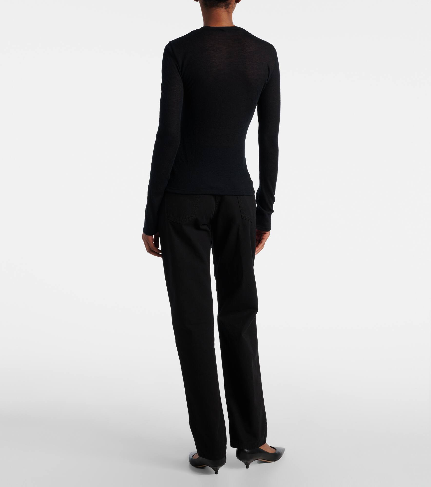 Iverness knitted cashmere top - 3