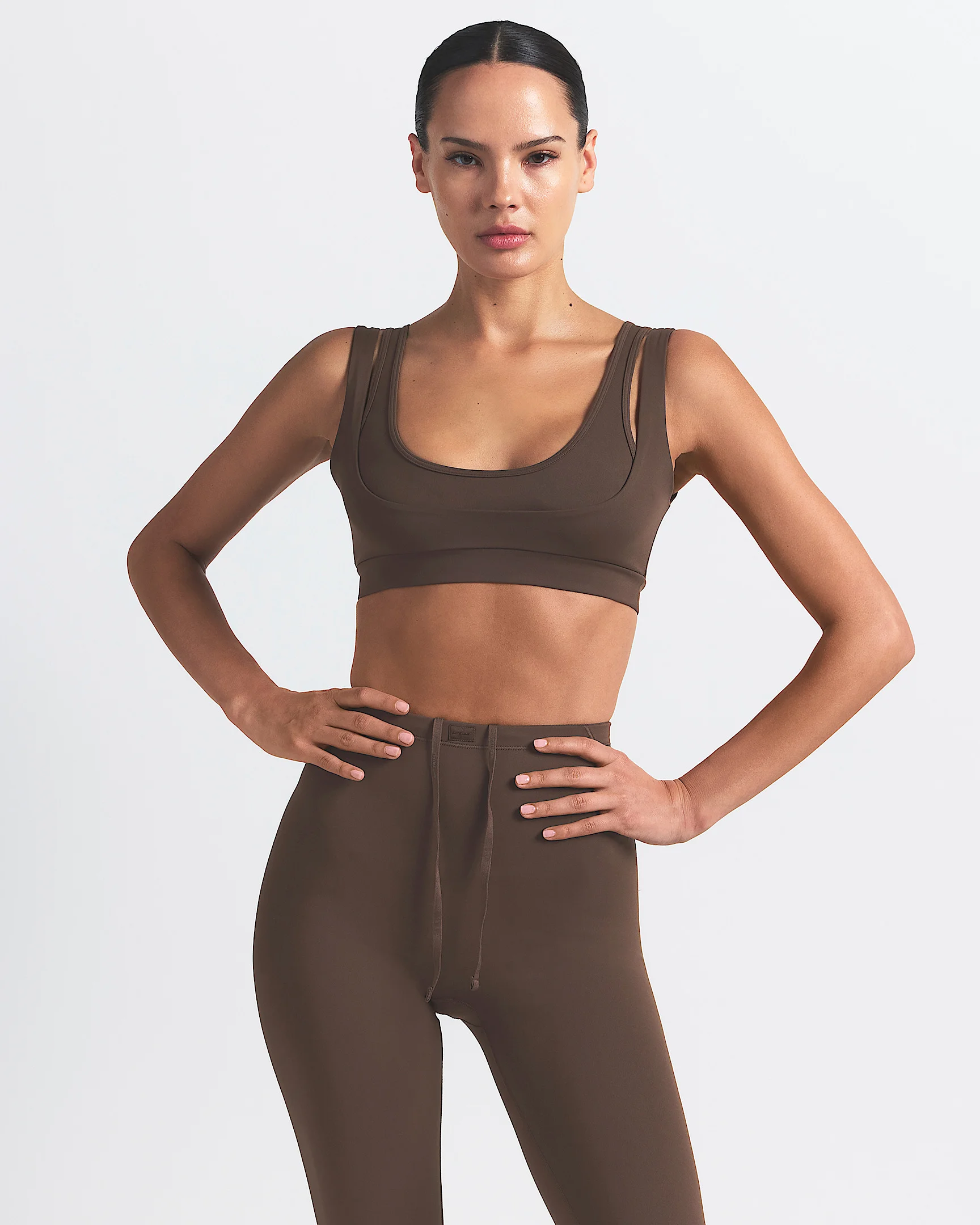 NikeSKIMS Matte Women's Double-Strap Scoop Bra - 1