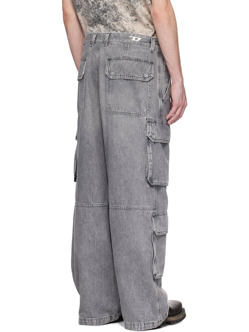 Gray Relaxed D-Touch Odcbe Jeans - 3