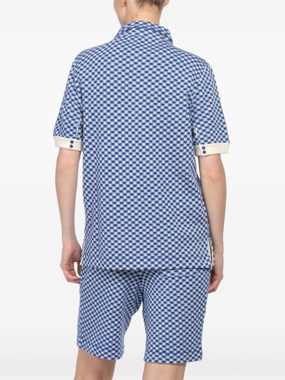 dot knit cashmere shirt - 4
