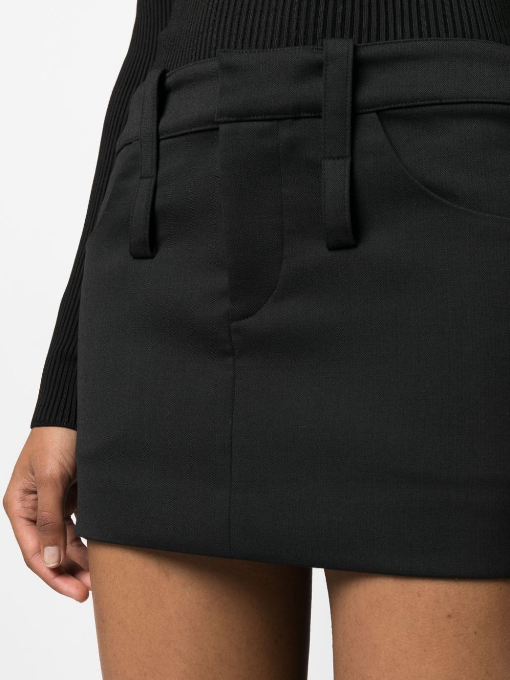 strap-detail mini skirt - 6