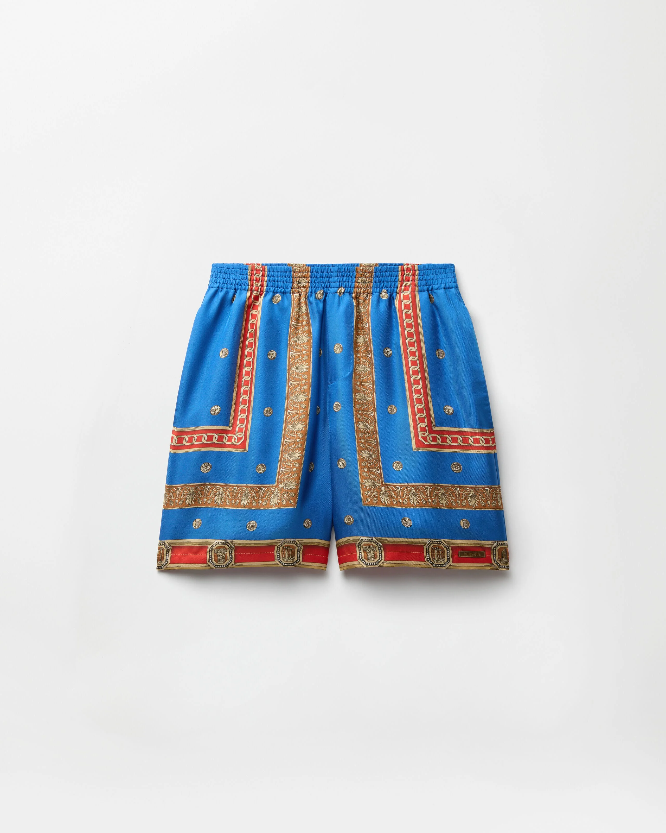 Printed Silk Twill Shorts - 1