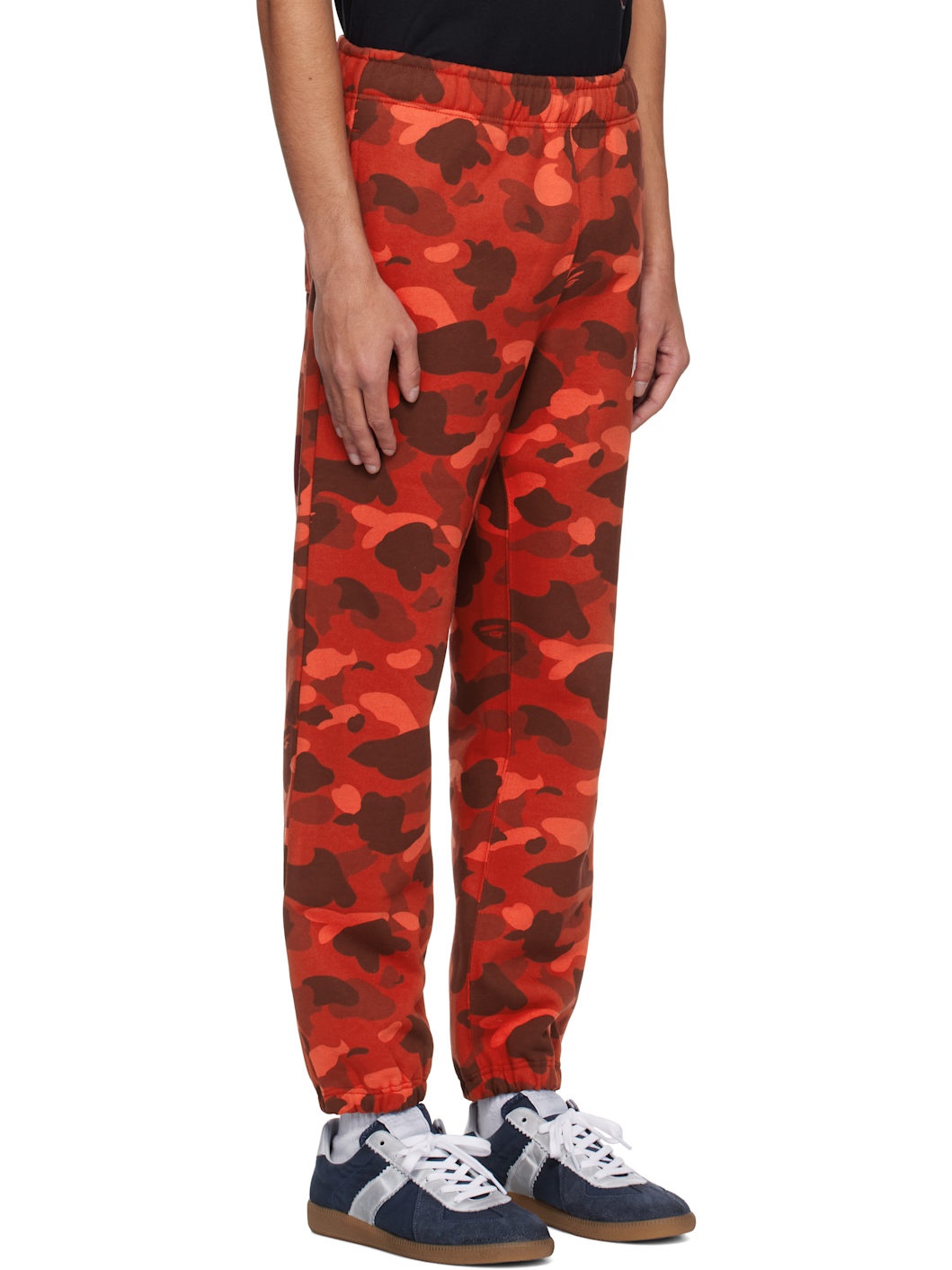 Red Color Camo Sweatpants - 2
