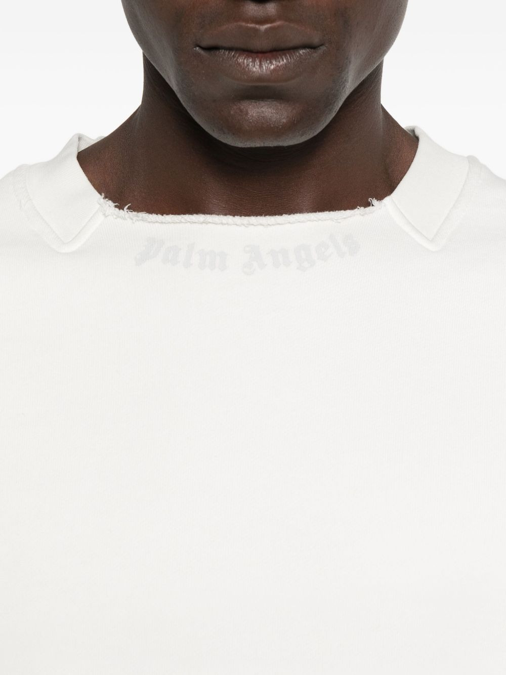 crew-neck cotton sweatshirt - 5