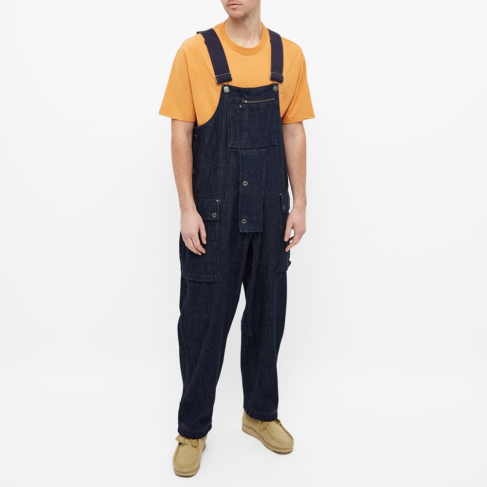 Nigel Cabourn Denim Naval Dungaree - 4