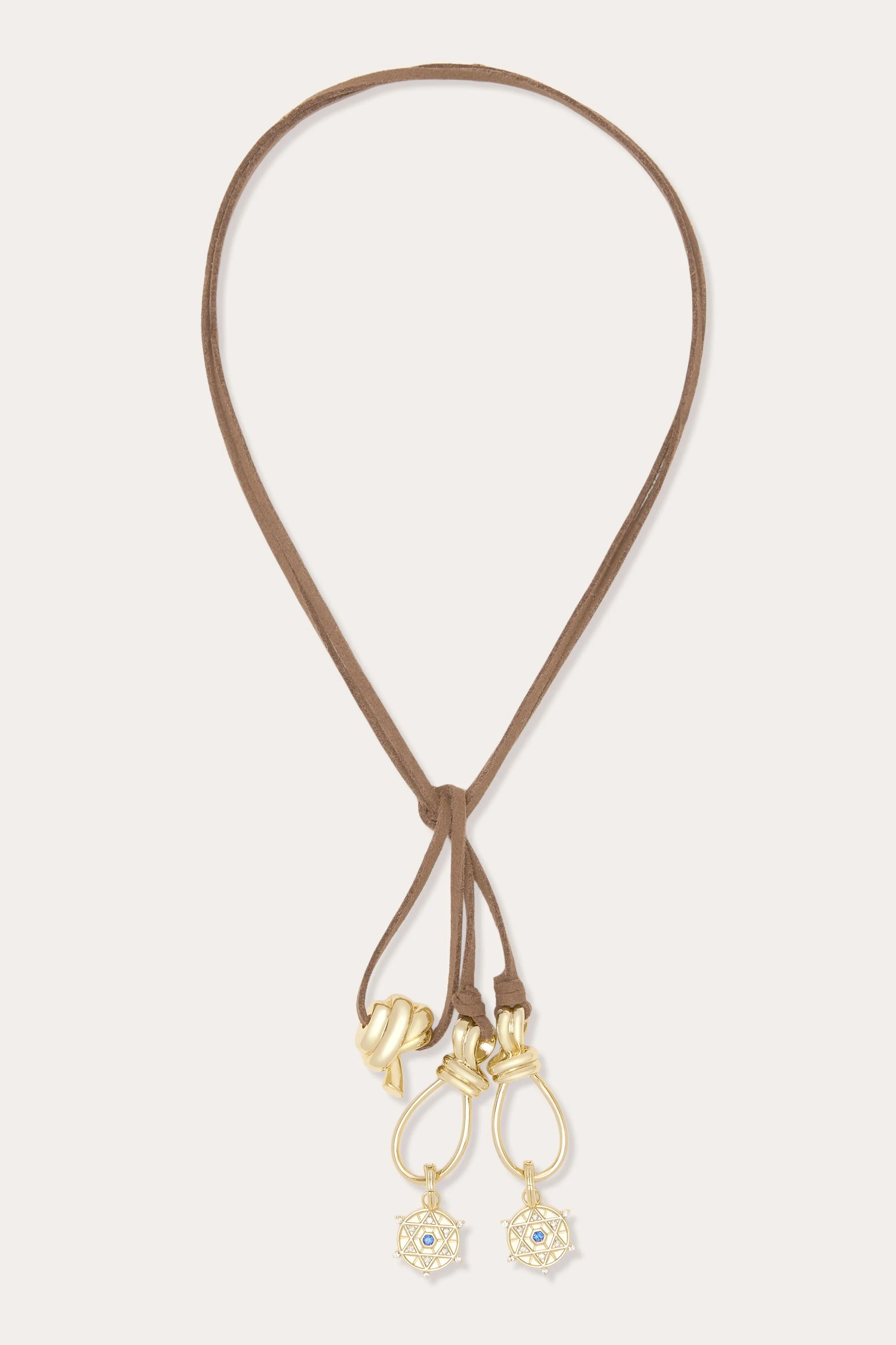 Elle Suede Tie Necklace - 1