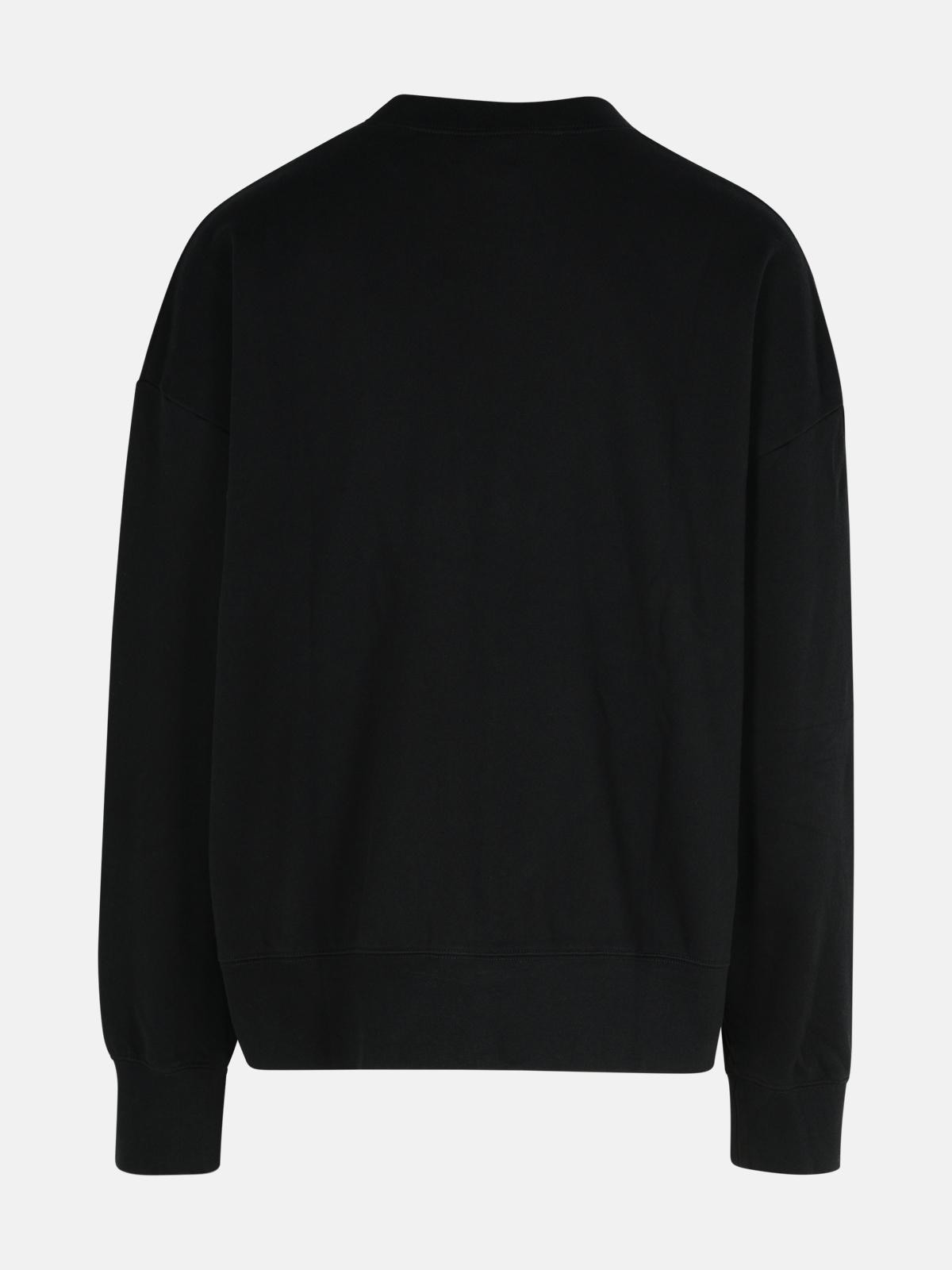 BLACK COTTON SWEATSHIRT - 3