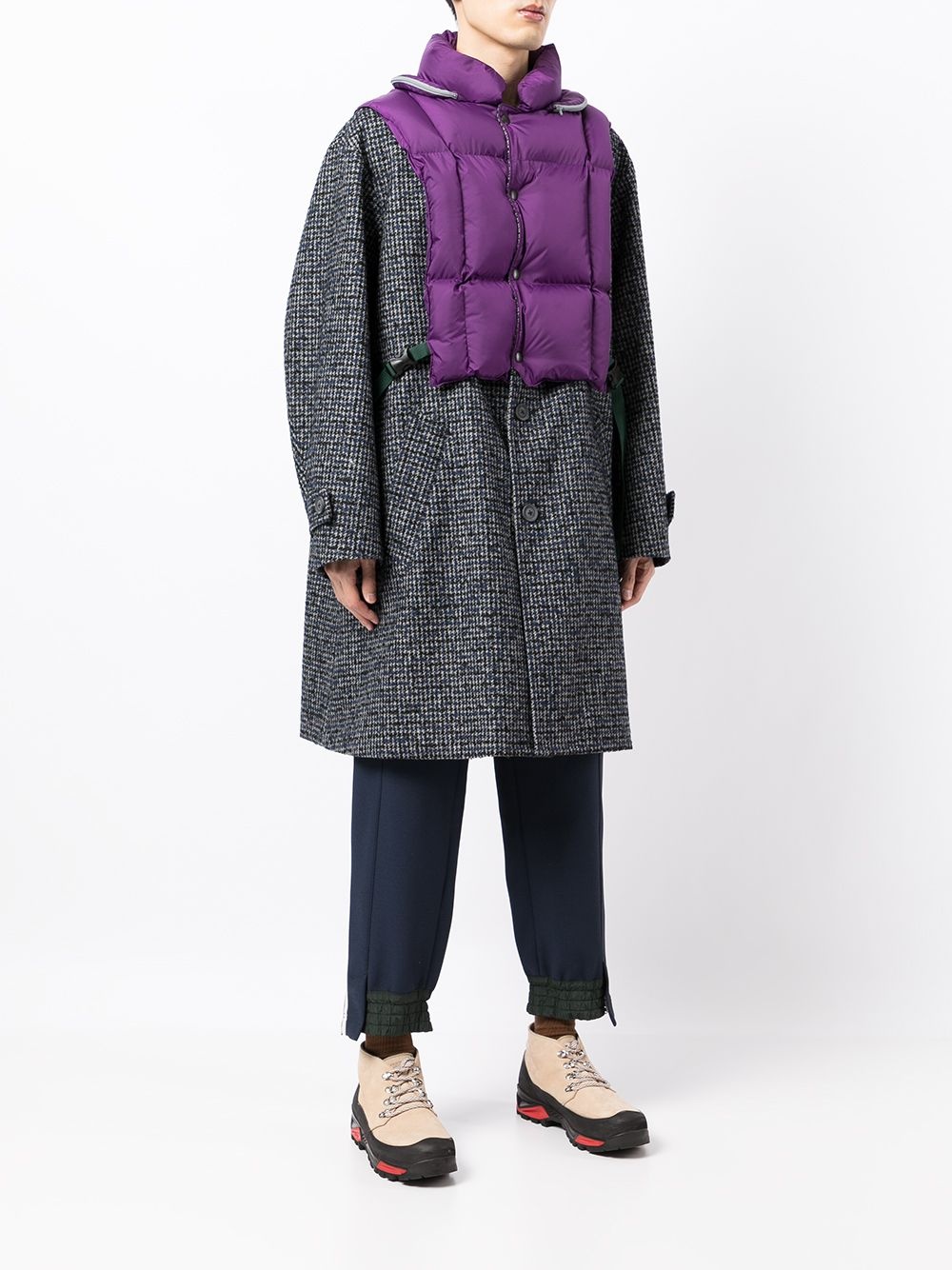 padded-panel coat - 3