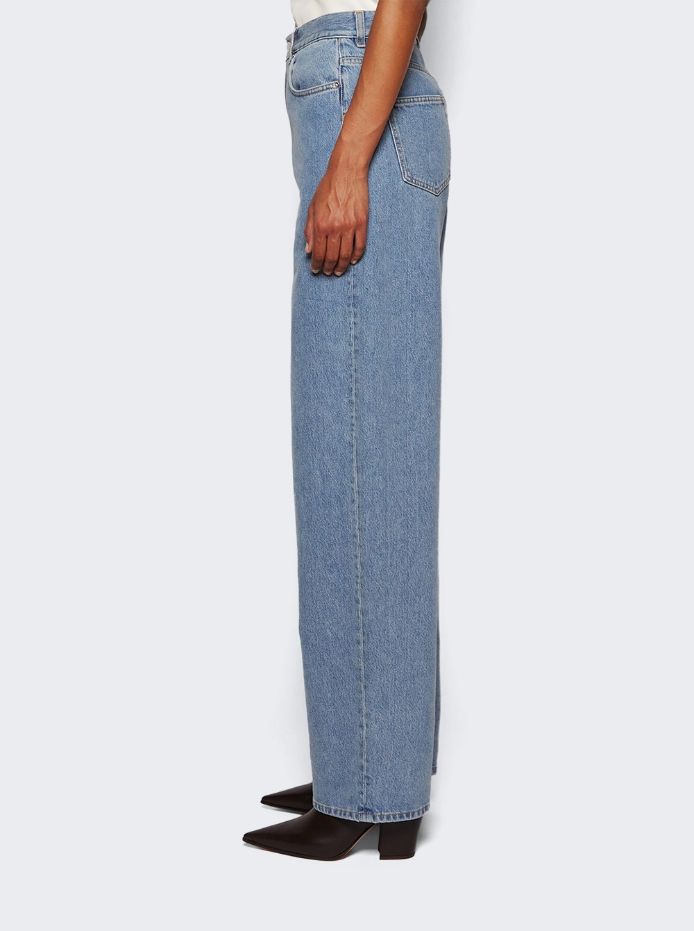 Samur Denim Pants Washed Light Blue - 4