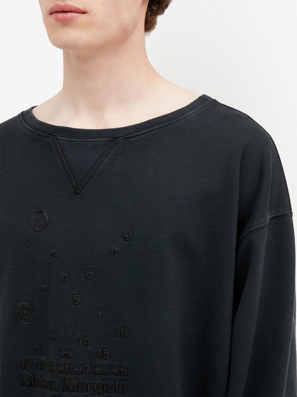 embroidered cotton sweatshirt - 5