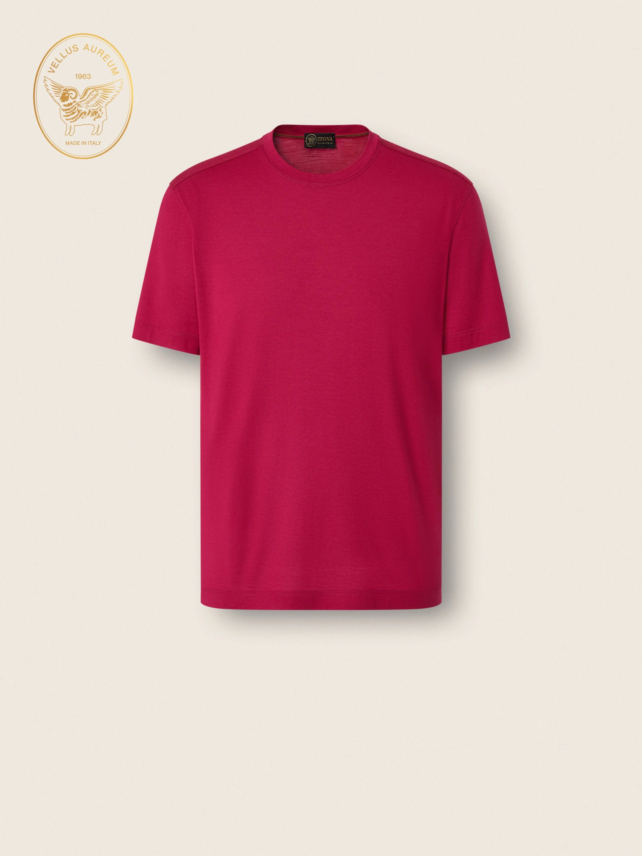 DARK PINK VELLUS AUREUM T-SHIRT - 1