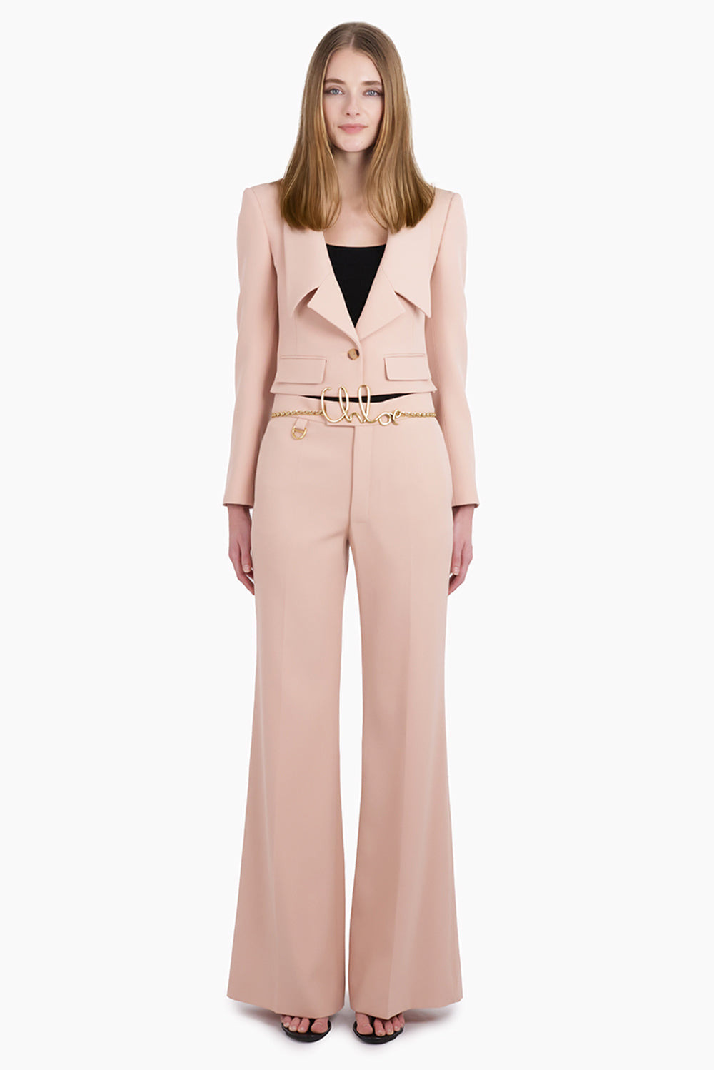 FRONT COLLAR DETAIL CROP JACKET | CLAY PINK - 4